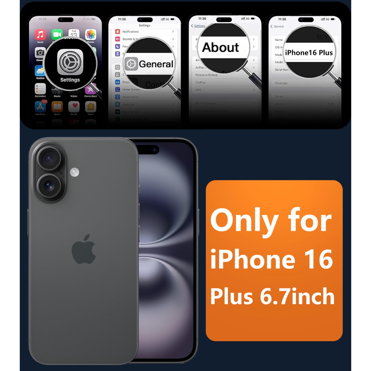 Étui pour iPhone 16 Plus&nbsp;: Étui magnétique mat texturé mince, léger et translucide de qualité militaire pour téléphone cellulaire - Pare-chocs