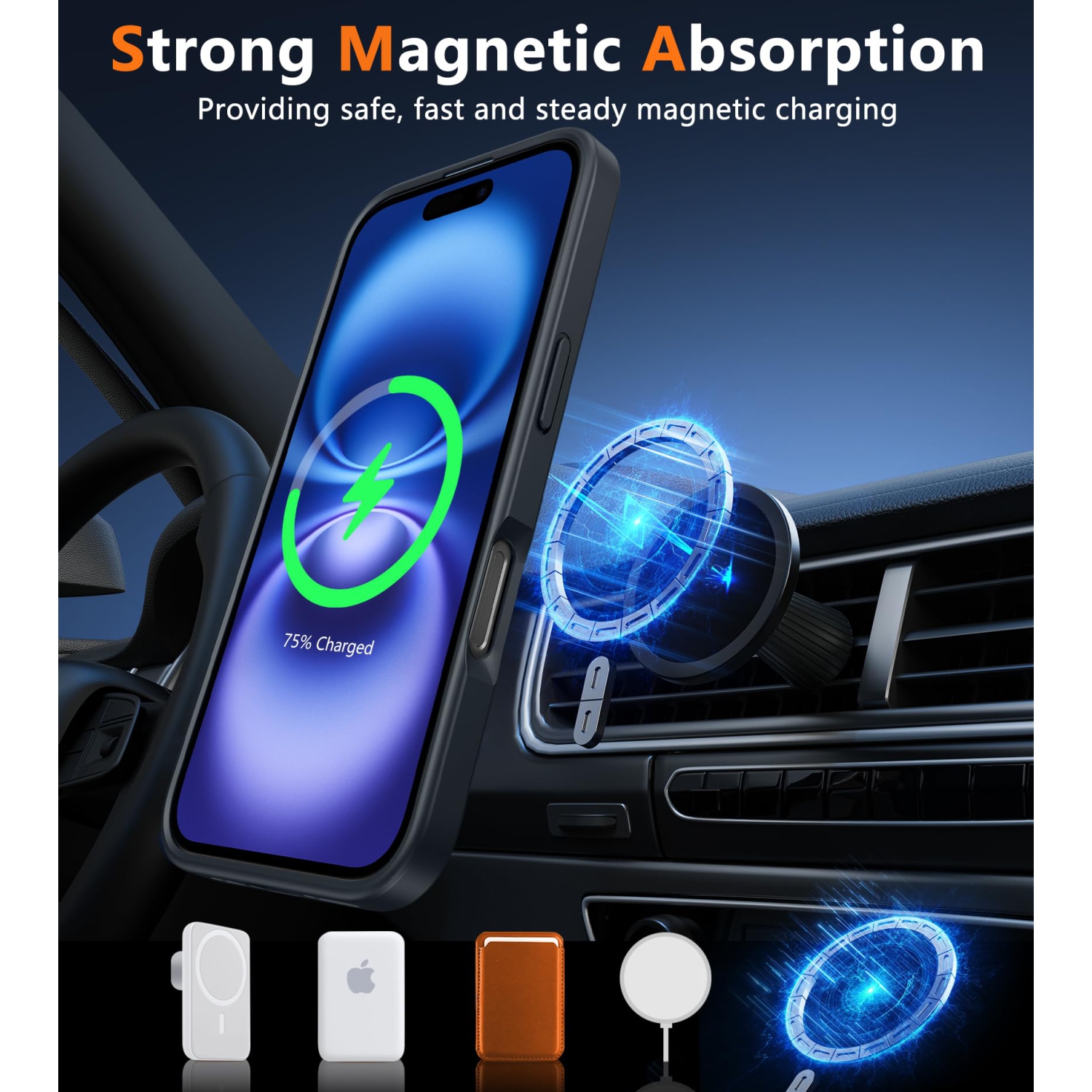 Étui pour iPhone 16 Plus&nbsp;: Étui magnétique mat texturé mince, léger et translucide de qualité militaire pour téléphone cellulaire - Pare-chocs