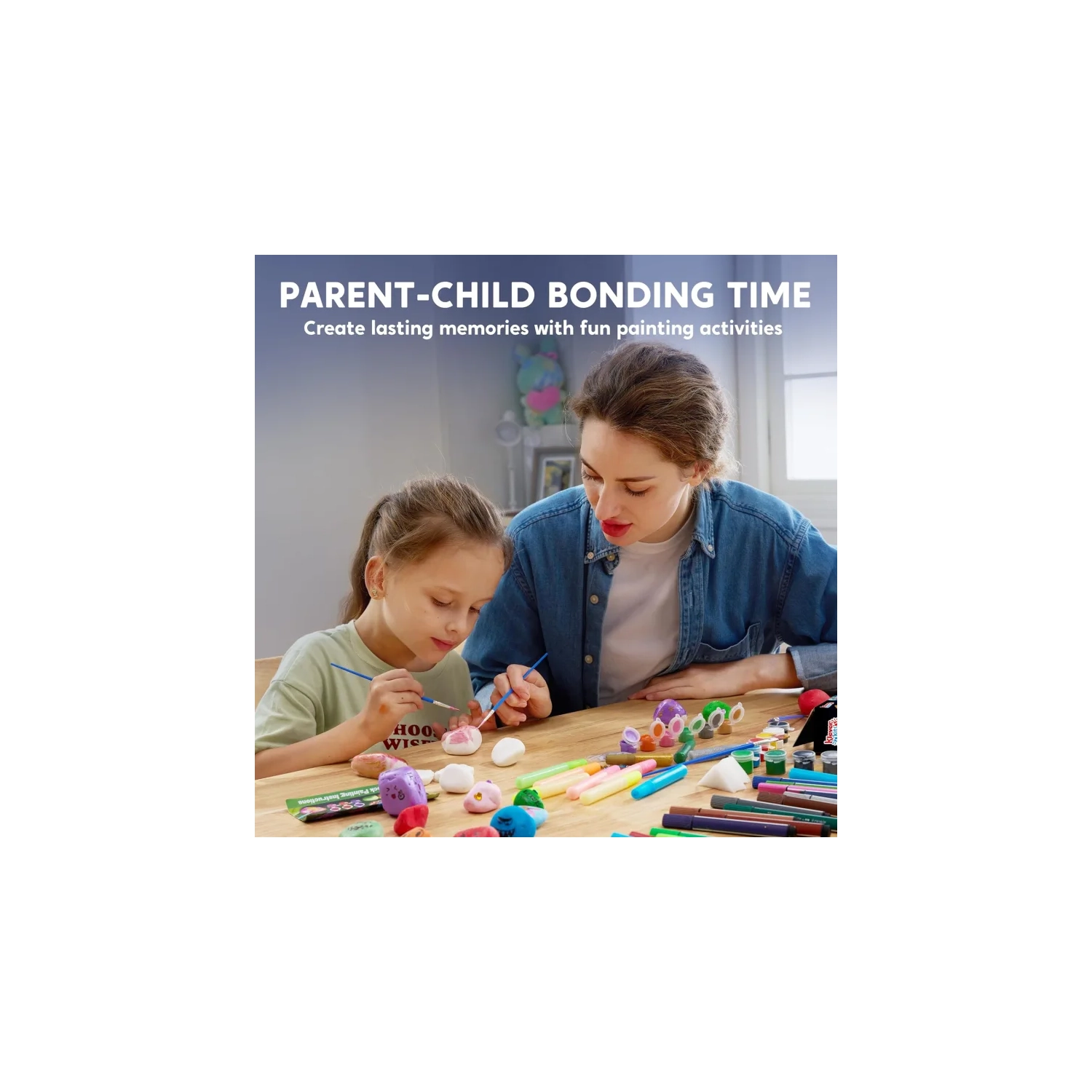 Glow in The Dark Rock Painting Kit - Arts & Crafts for Kids Ages 6-12, Perfect Gift for Boys & Girls