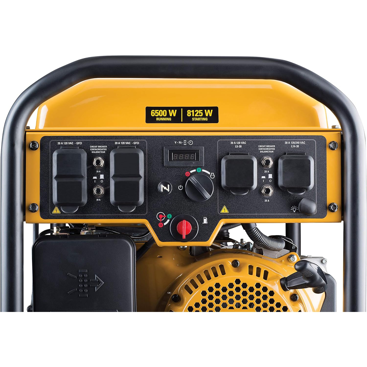 Cat RP6500E 6500 Running Watts/8125 Starting Watts with Electric Start Gas Powered Portable Generator 502-3688