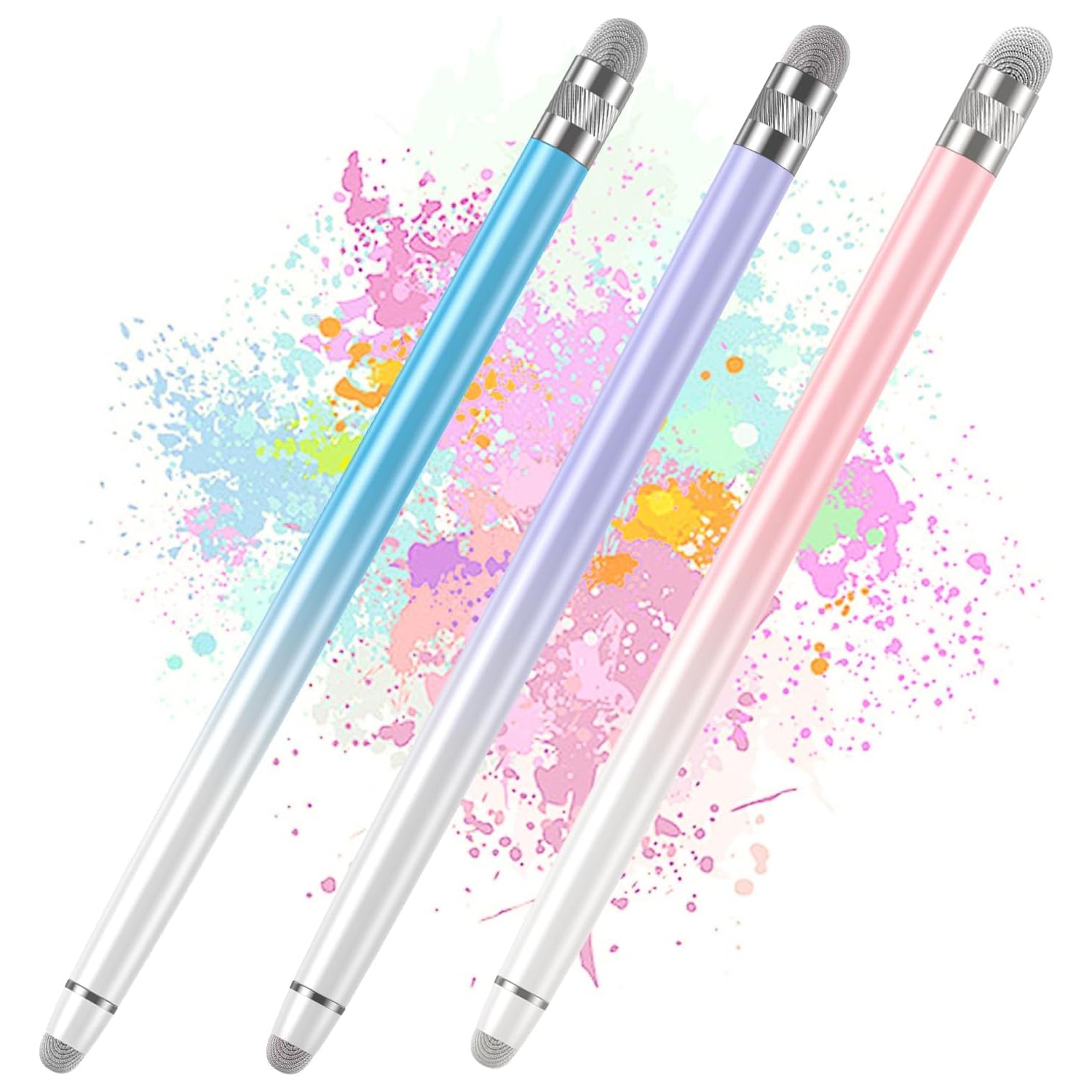 2PCS Stylus Pens for Touch Screens, iPhone/iPad/Tablet Android/Microsoft Surface, for all Capacitive Touch Screens,