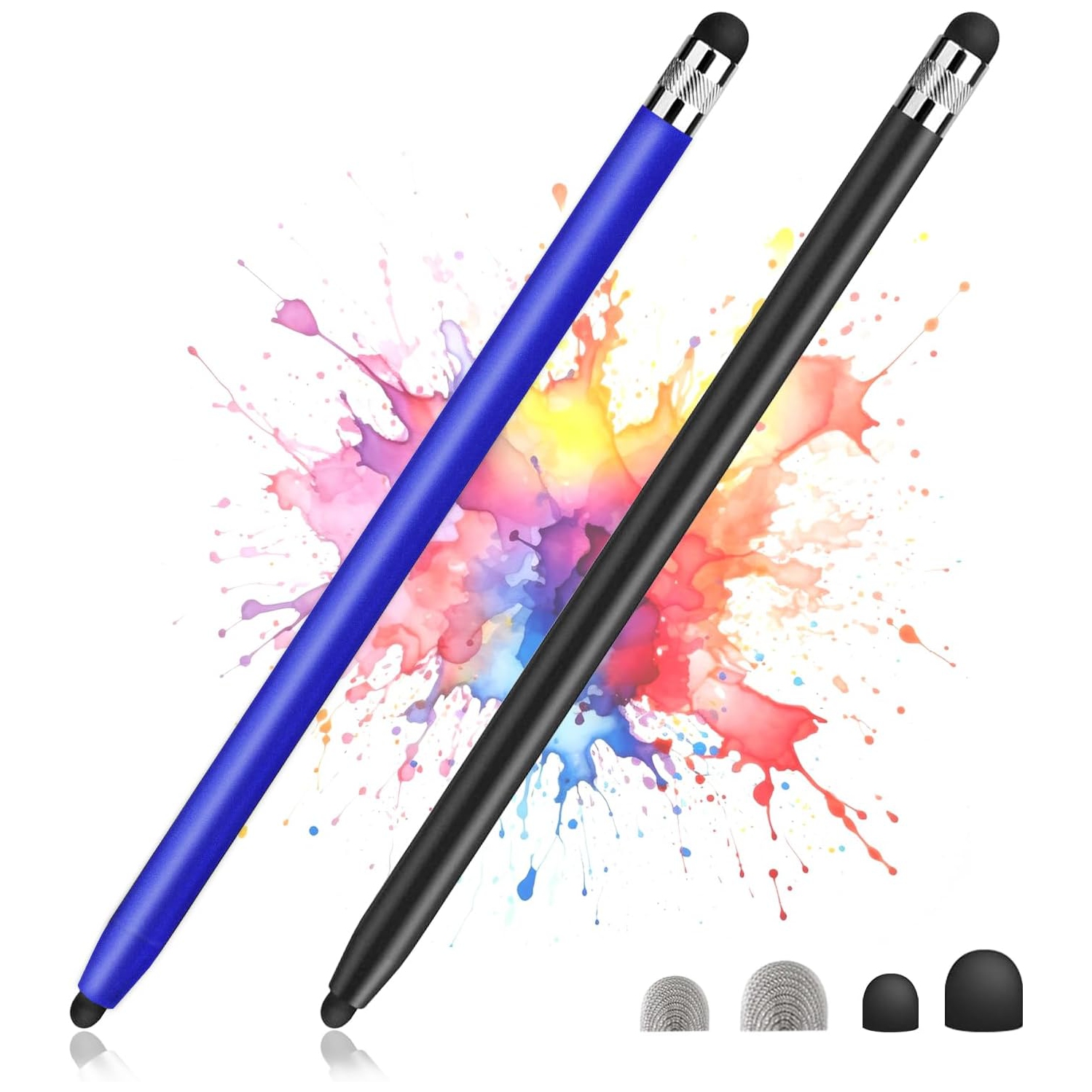 2 Pack Stylus Pens for Touch Screens, Sensitivity Precision Capacitive Stylus Pen for iPad iPhone Samsung Tablets all Universal Touchscreen Devices,