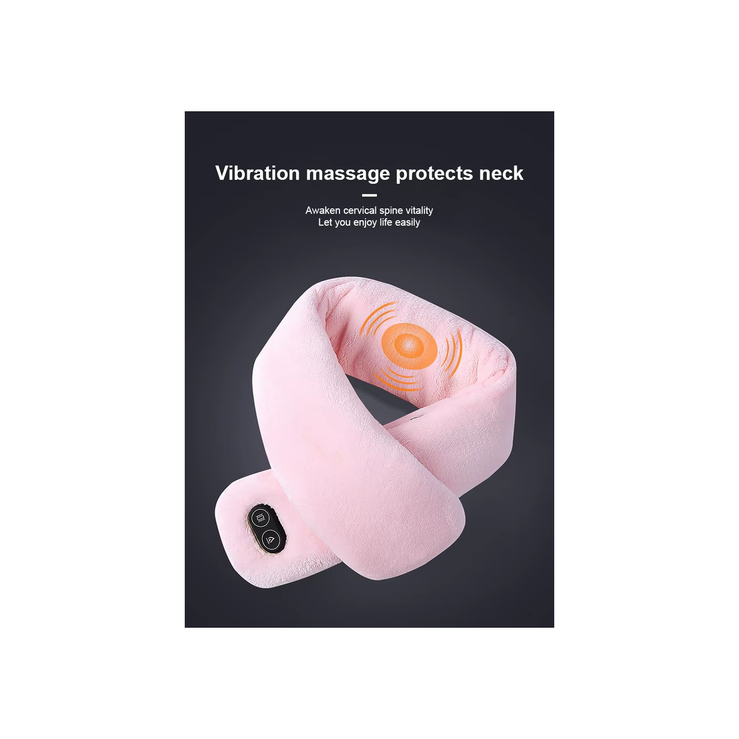 TUTT Heated Scarf with Neck Vibrating Massager | 5,000 mAh Power Bank | 3 Heat and Vibration Levels | Unisex Electric Neck and Shoulder Heating Pad |