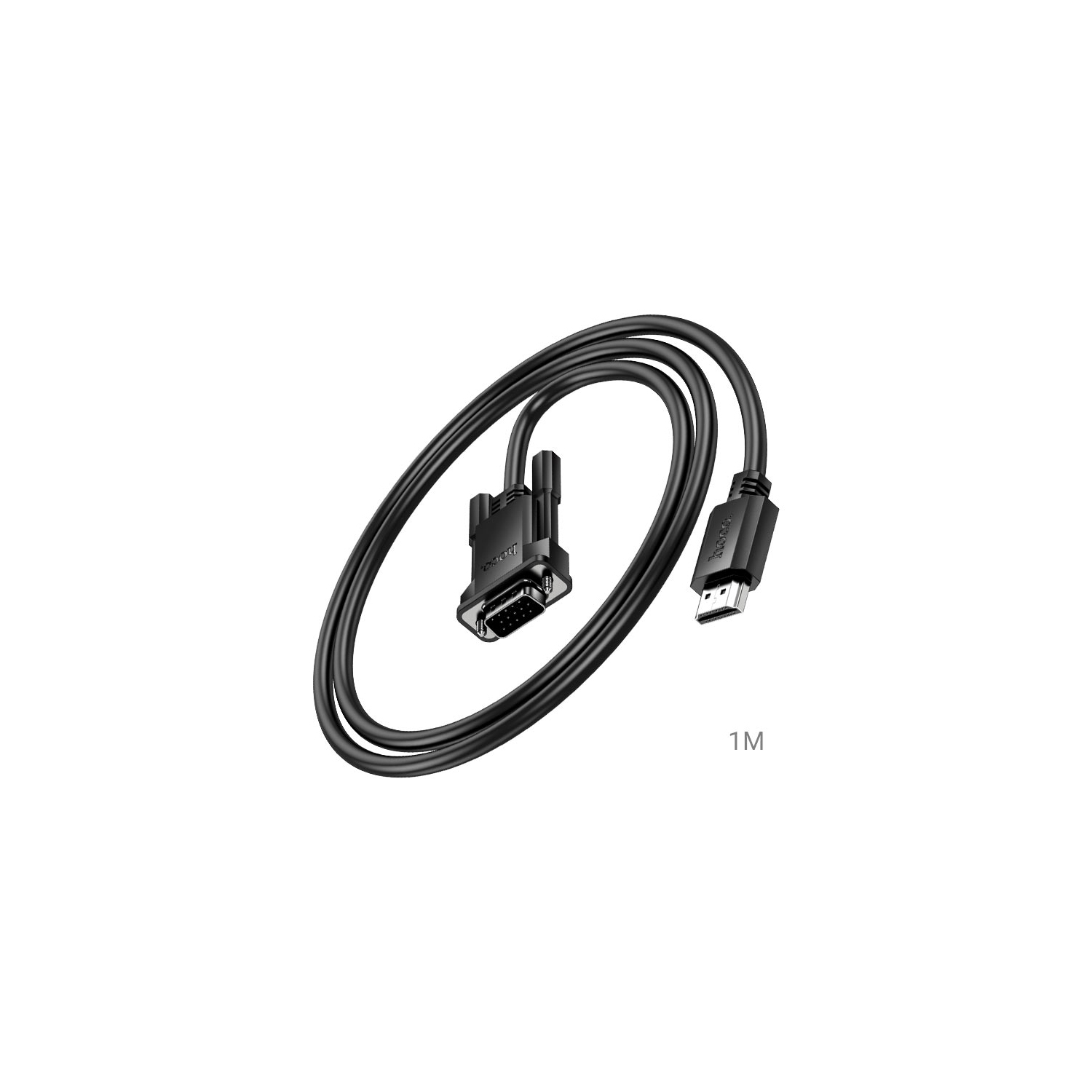 Câble HDMI à VGA pour PC, ordinateur de bureau, portable, ordinateur, moniteur, Projecteur, TVHD, Raspberry Pi, Roku, Hoco US12 mâle à mâle