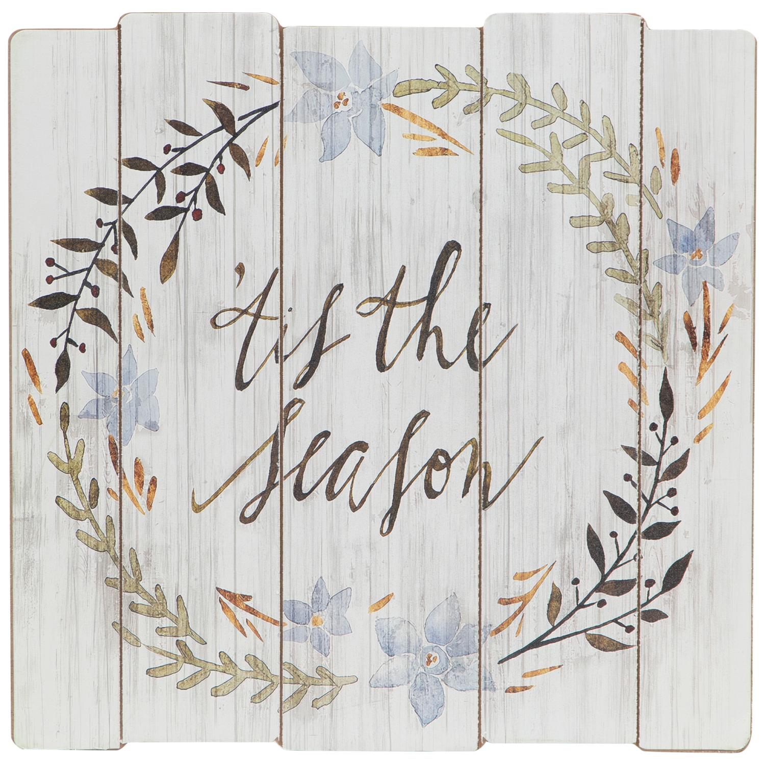 Décoration murale de Noël Tis la saison - 12 po