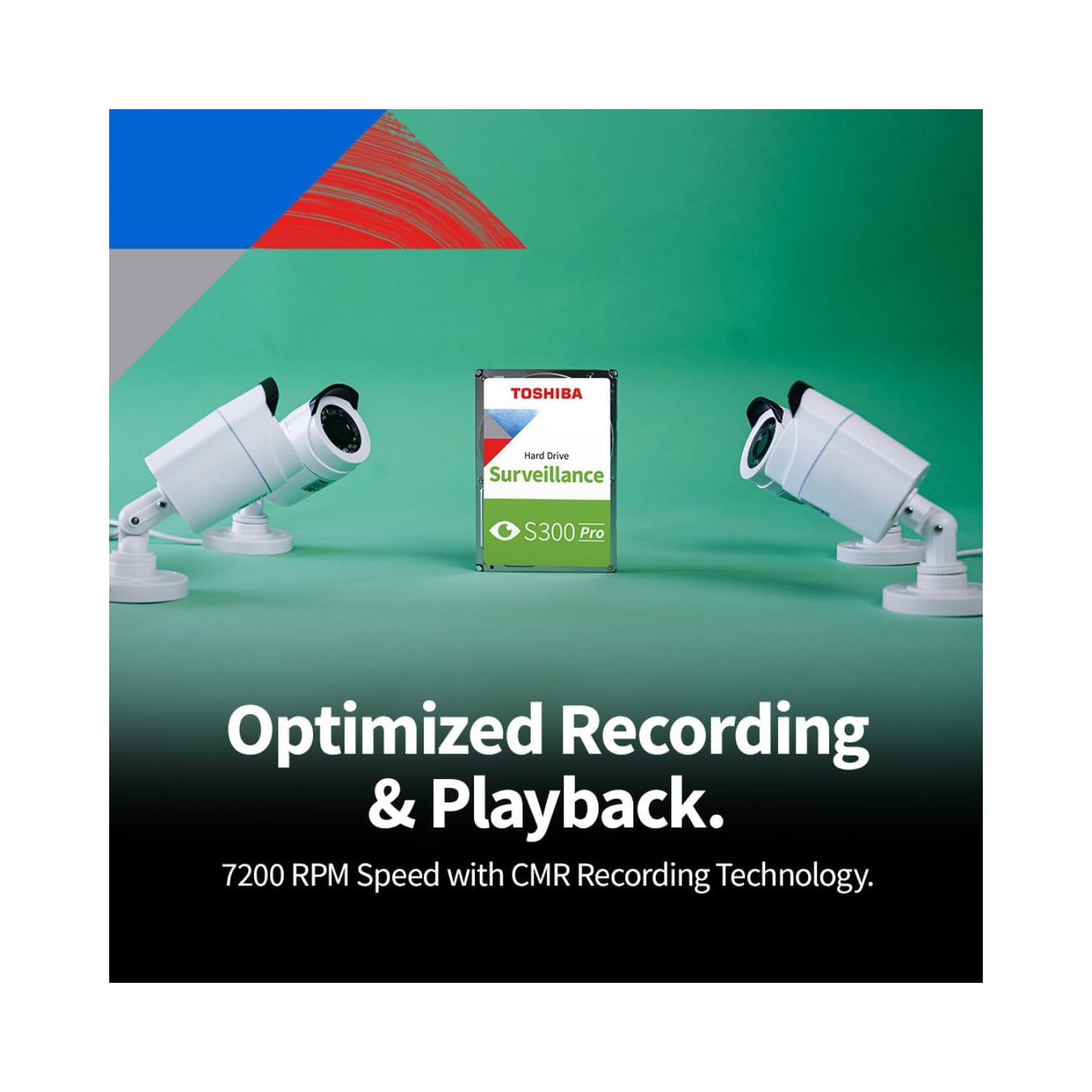 Système de surveillance S300 PRO 8&nbsp;To de 3,5&nbsp;po de Toshiba avec mémoire cache 512&nbsp;Mo 7200&nbsp;tr/min de 6 Go/s - HDWTA80UZSVAR