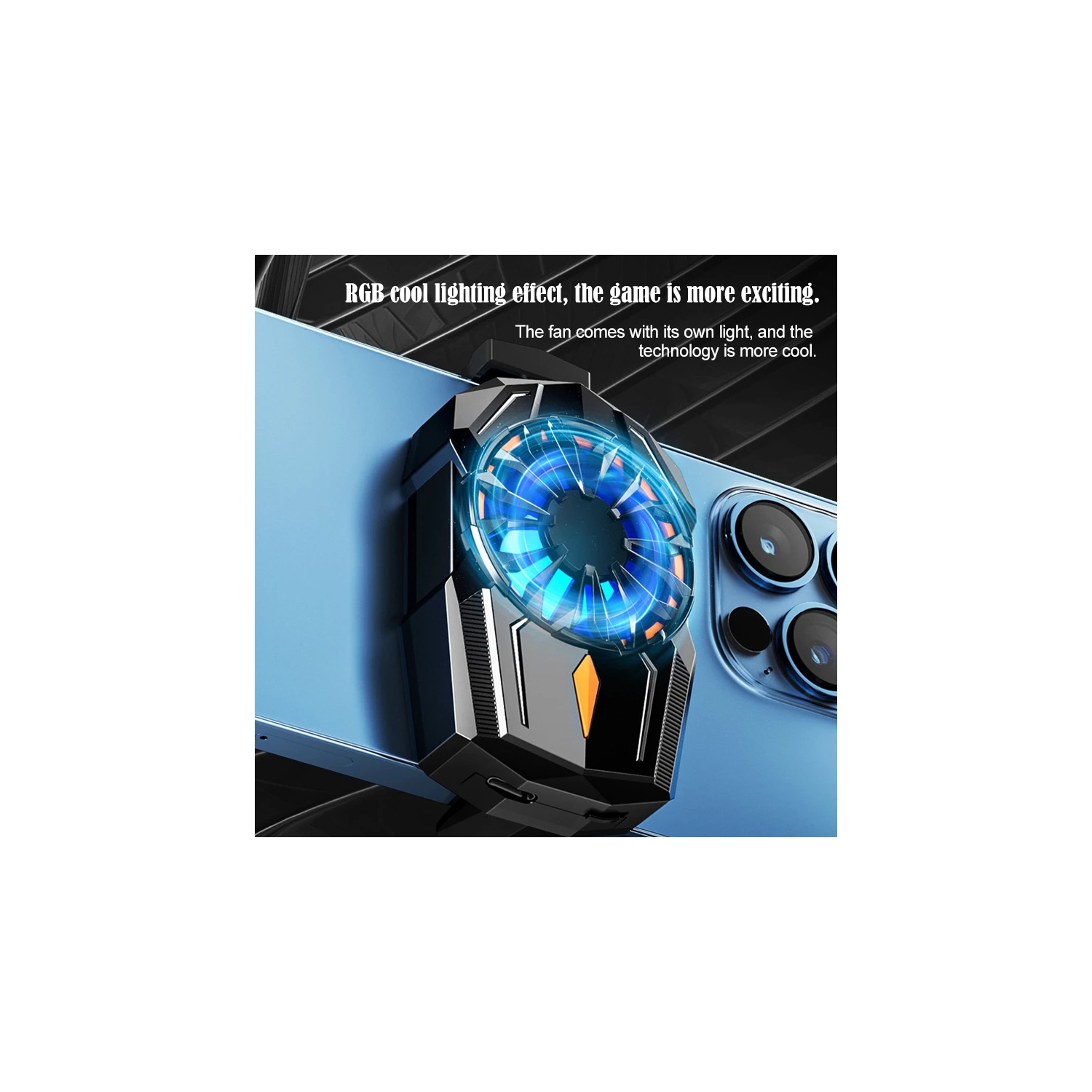 Refroidisseur de téléphone portable Radiateur de téléphone de refroidissement Plaque de refroidissement de cellulaire Gamer de Shark pour ventilateur