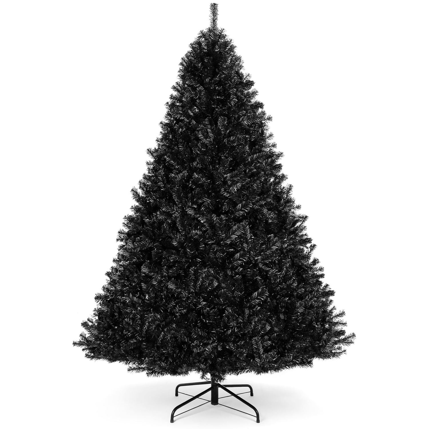 Best Choice Products 7.5ft Artificial Full Black Christmas Tree Seasonal Holiday Decoration for Home