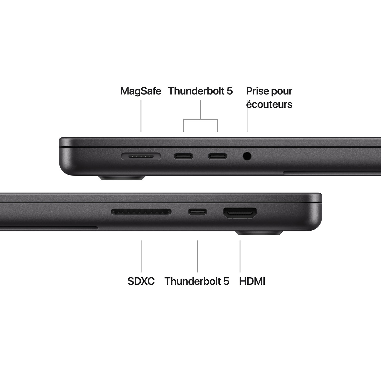 Apple MacBook Pro 16.2" - Space Black (Apple M4 Pro / 24GB RAM / 512GB SSD) - French