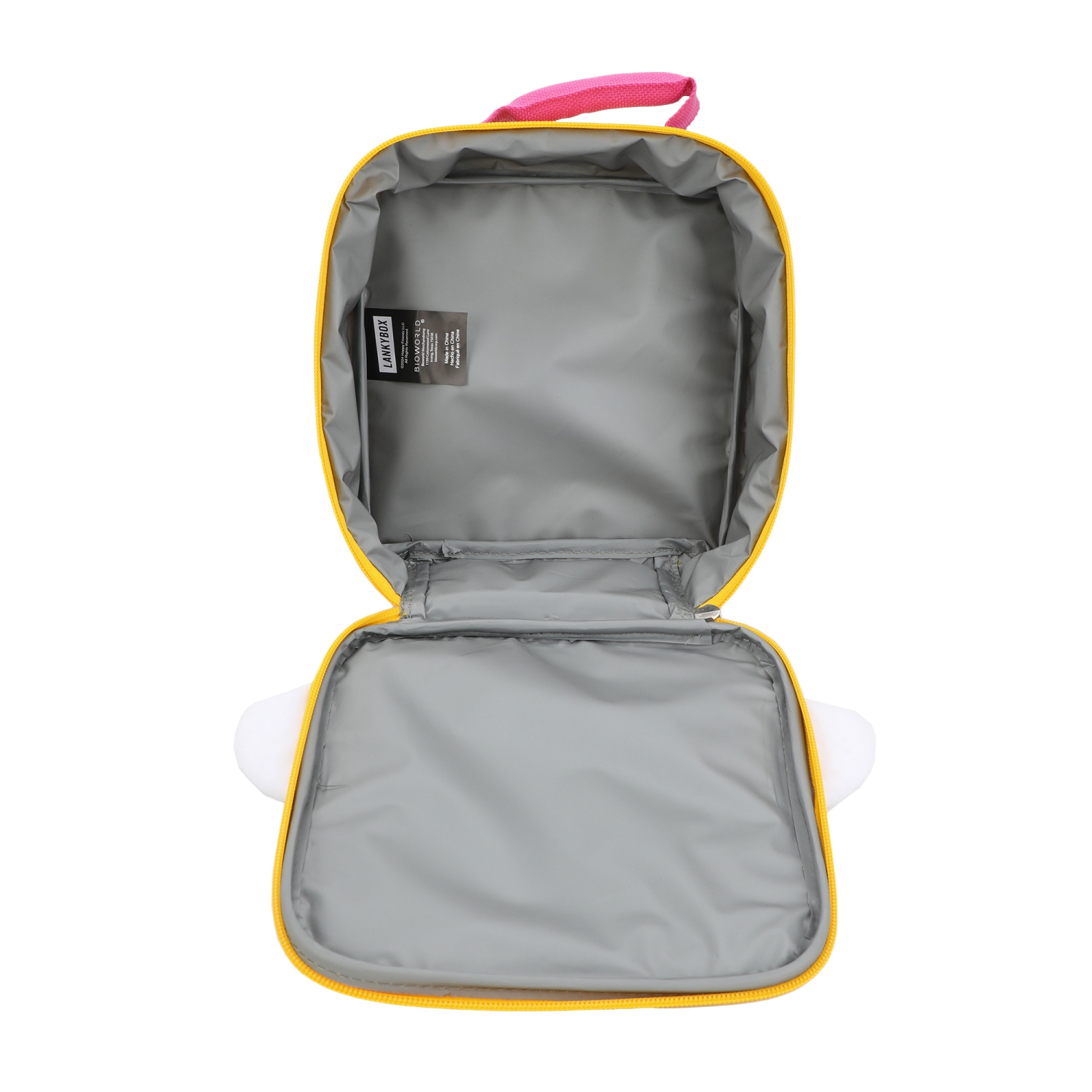 LankyBox Fuzzy Face 3-D Ears Kids Lunch Bag