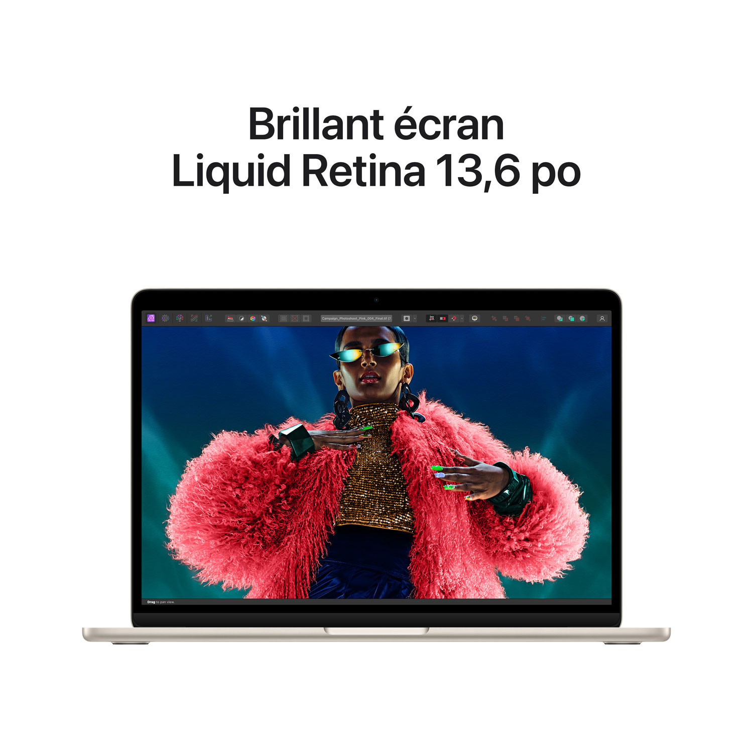 MacBook Air de 15,3 po avec Touch ID d'Apple - Comète (M3 d'Apple/RAM 16 Go/SSD 256 Go) - Anglais