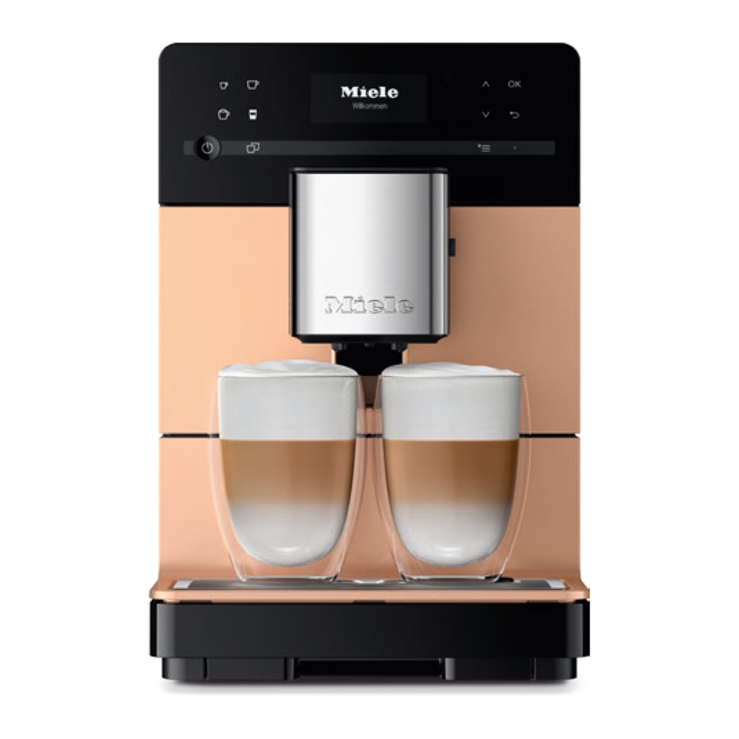 Remis à neuf - Machine à café de comptoir CM5510 Silence de Miele - Rose doré