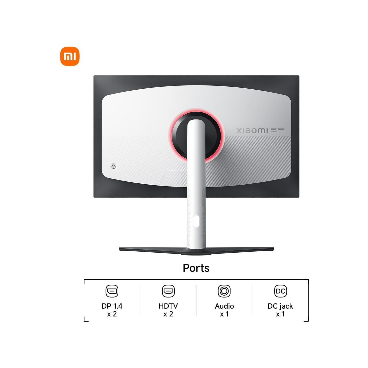 Xiaomi Mini-LED Gaming Monitor G Pro 27 inch HDR 1000 2K QHD 2560x1440, Fast IPS, 180Hz 1ms, 99% DCI-P3, AMD Freesync, Adjustable Angle, 2× HDMI 2.0,