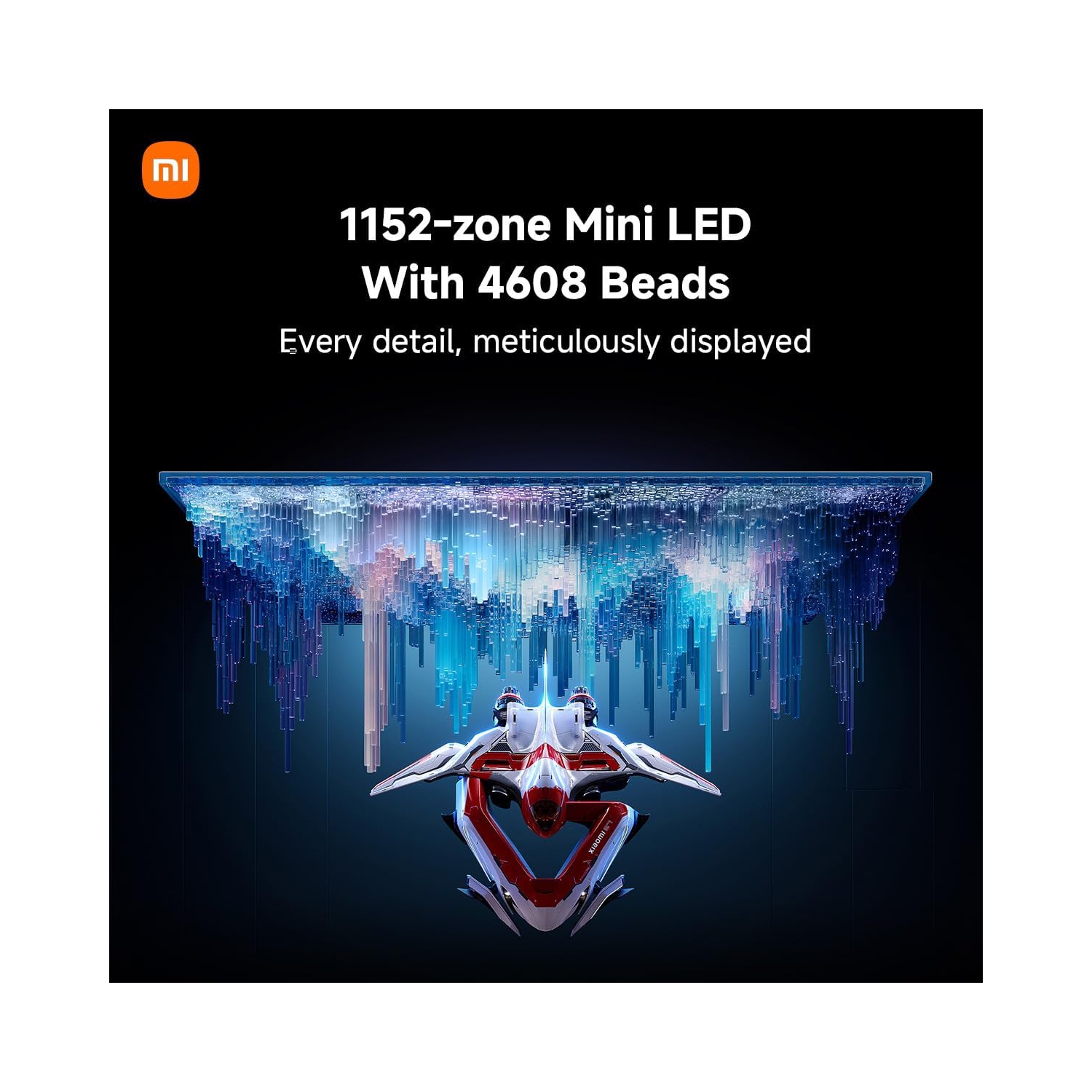 Xiaomi Mini-LED Gaming Monitor G Pro 27 inch HDR 1000 2K QHD 2560x1440, Fast IPS, 180Hz 1ms, 99% DCI-P3, AMD Freesync, Adjustable Angle, 2× HDMI 2.0,