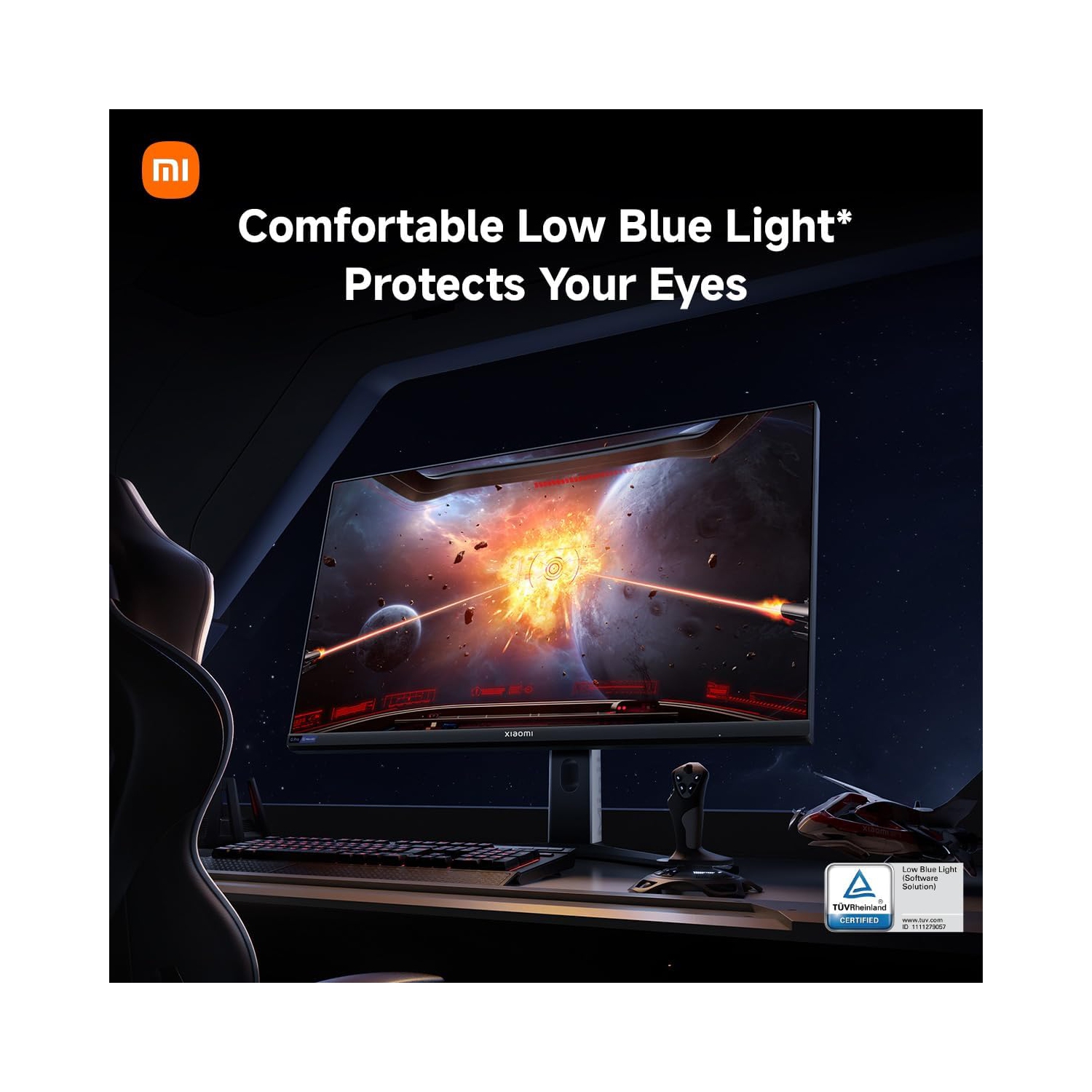 Xiaomi Mini-LED Gaming Monitor G Pro 27 inch HDR 1000 2K QHD 2560x1440, Fast IPS, 180Hz 1ms, 99% DCI-P3, AMD Freesync, Adjustable Angle, 2× HDMI 2.0,