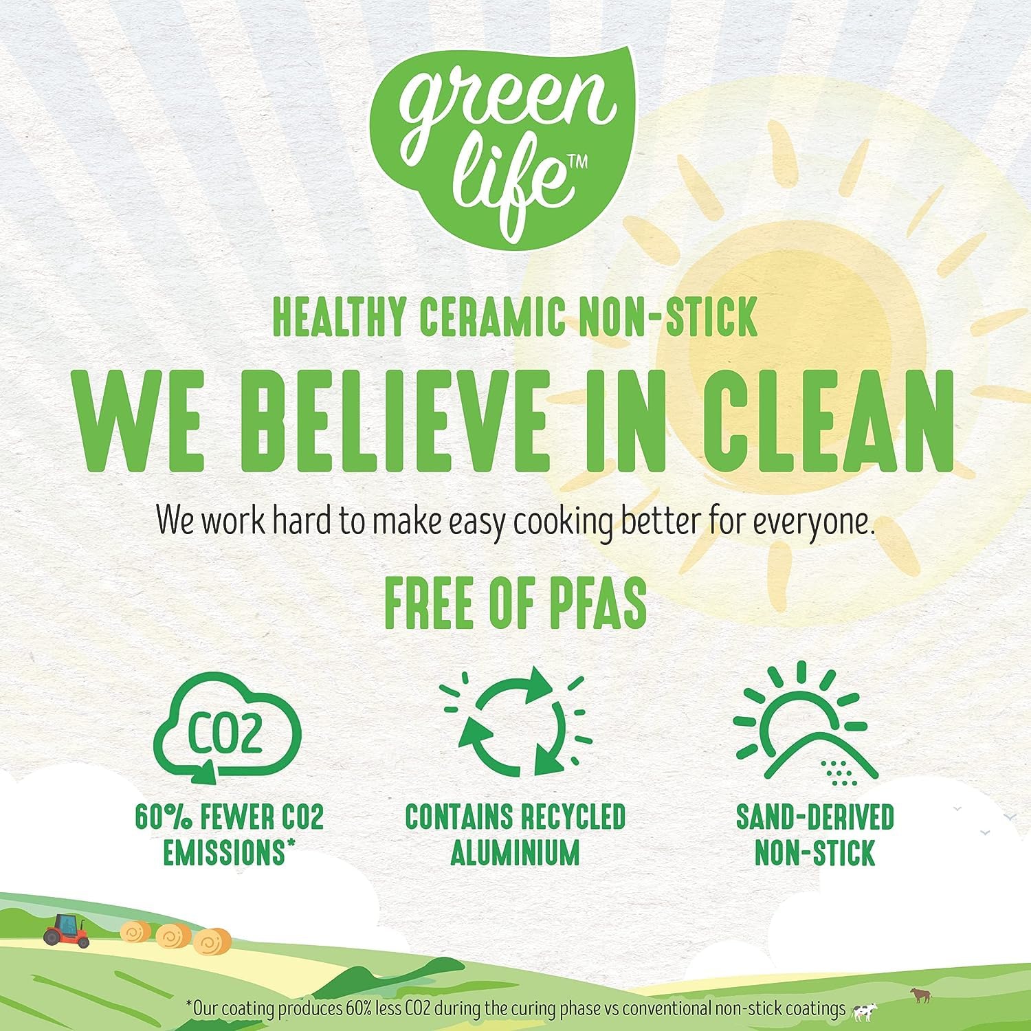 GreenLife Soft Grip Healthy Ceramic Nonstick, 16 Piece Cookware Pots and Pans Set, PFAS-Free, Dishwasher Safe, Soft Pink