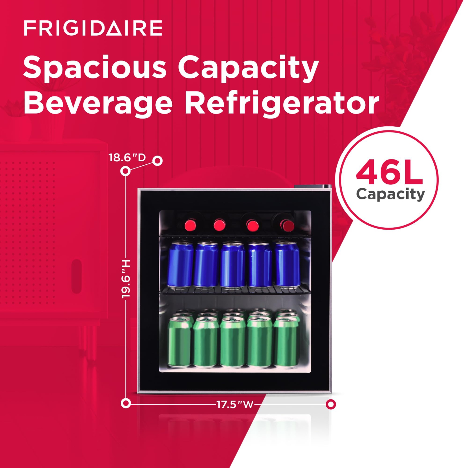 Réfrigérateur de 70 canettes avec porte en verre EFMIS164 de Frigidaire