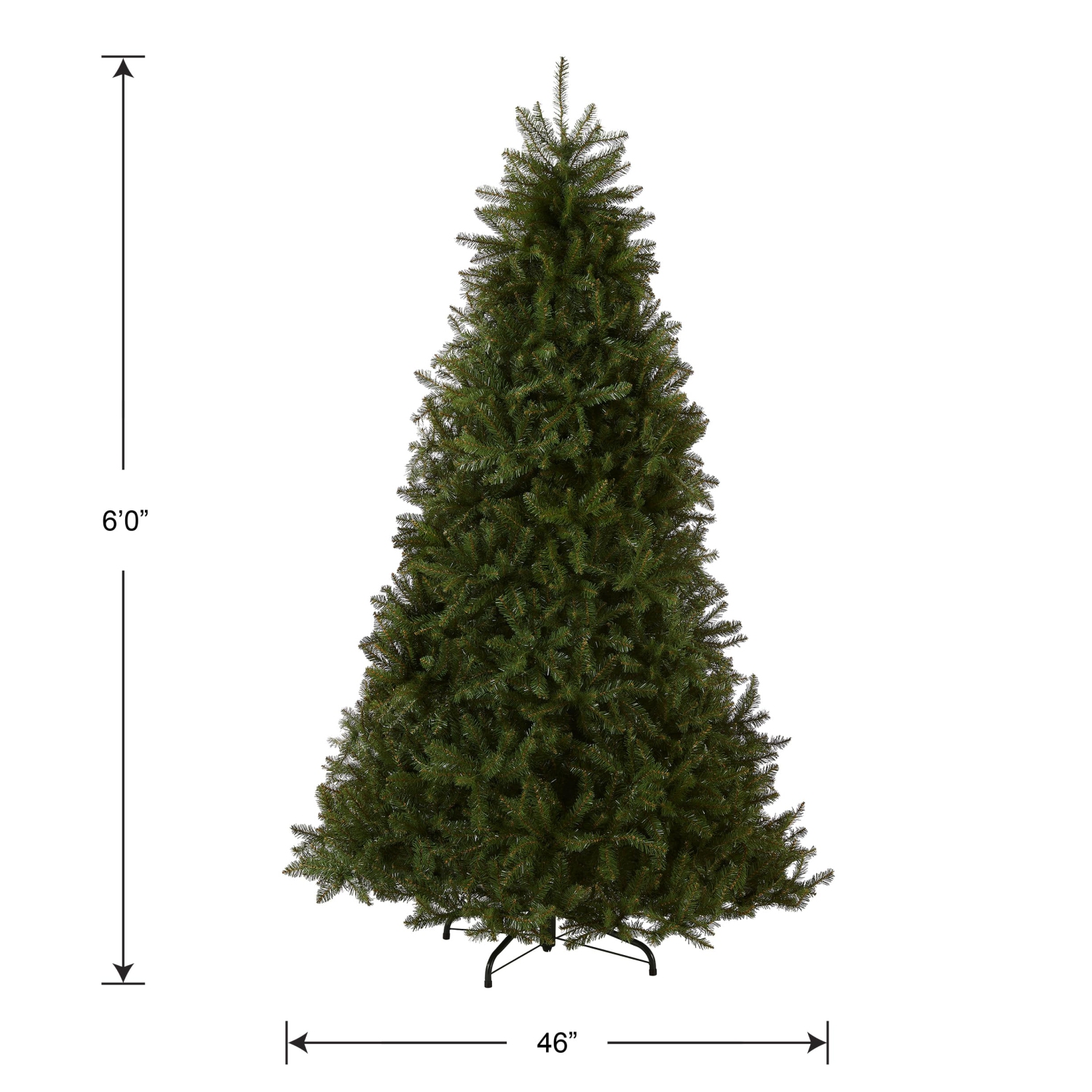 National Tree Company Artificial Full Christmas Tree, Green, Dunhill Fir, Includes Stand, 6 Feet,(DUH-60)