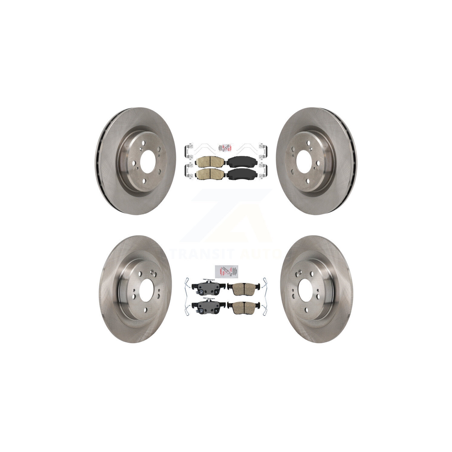 Front Rear Ceramic Pads And Disc Brake Rotors Kit For 2021-2023 Acura TLX 2.0L K8A-107825