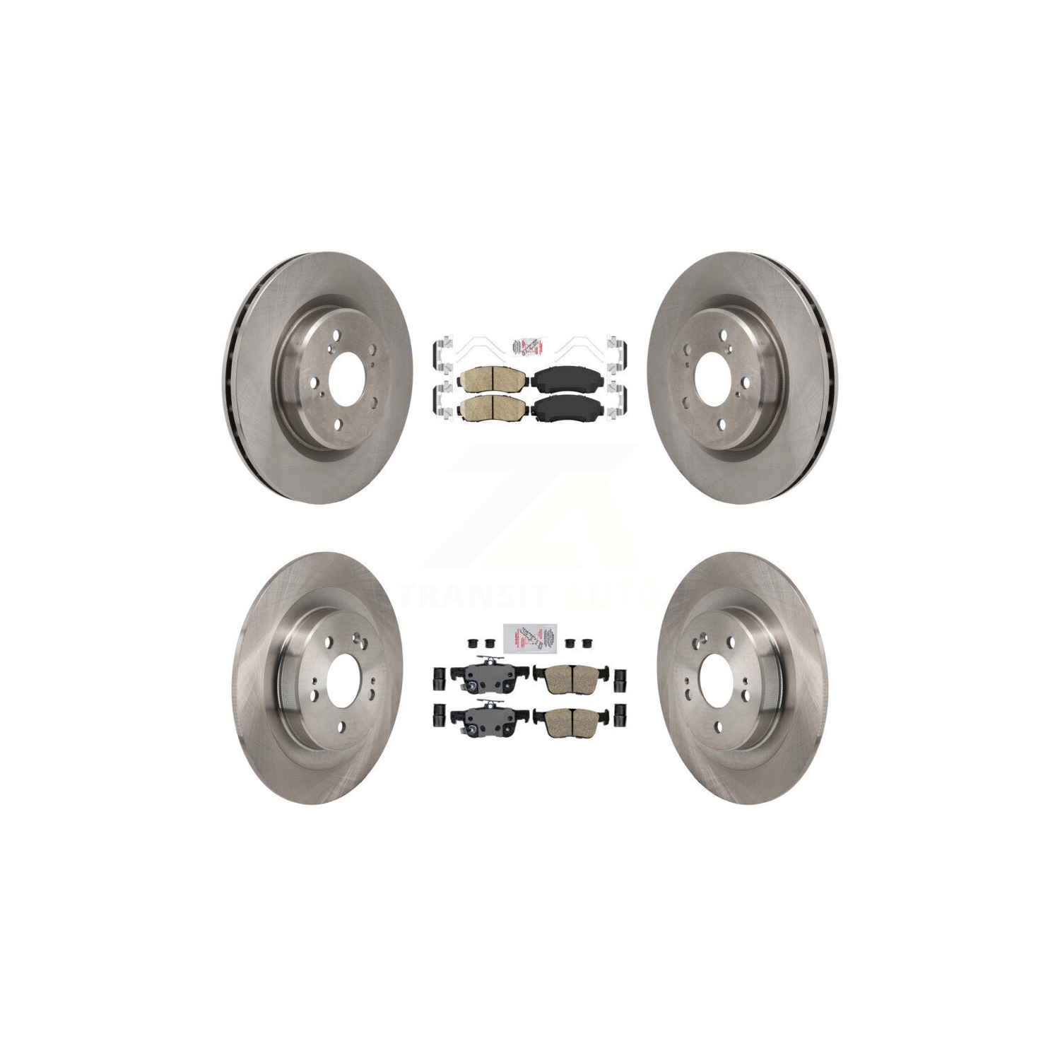 Front Rear Ceramic Pads And Disc Brake Rotors Kit For 2021-2023 Acura TLX 2.0L K8A-107824