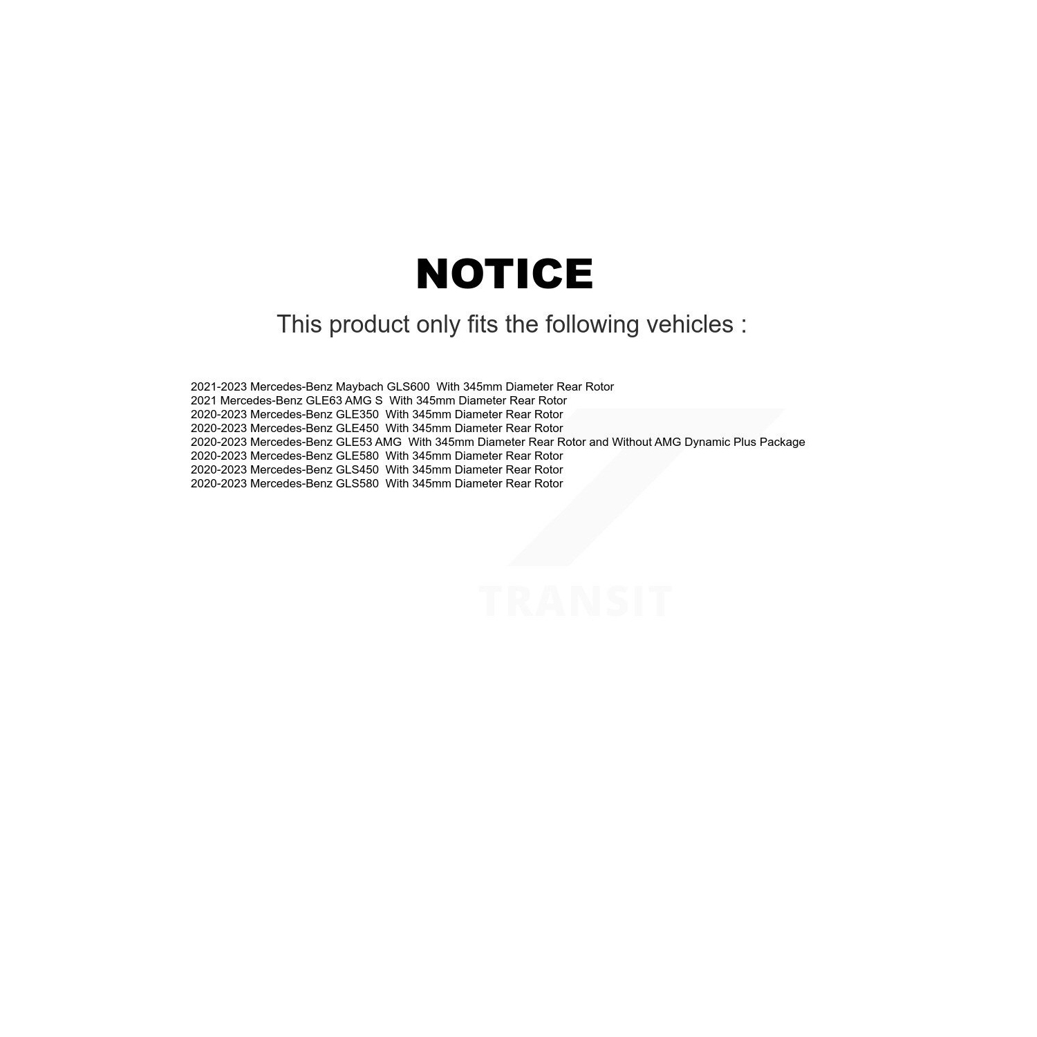 Rear Disc Brake Rotor Pair For Mercedes-Benz GLE450 GLE350 GLS450 GLE53 AMG GLS580 GLE63 S K8-102660