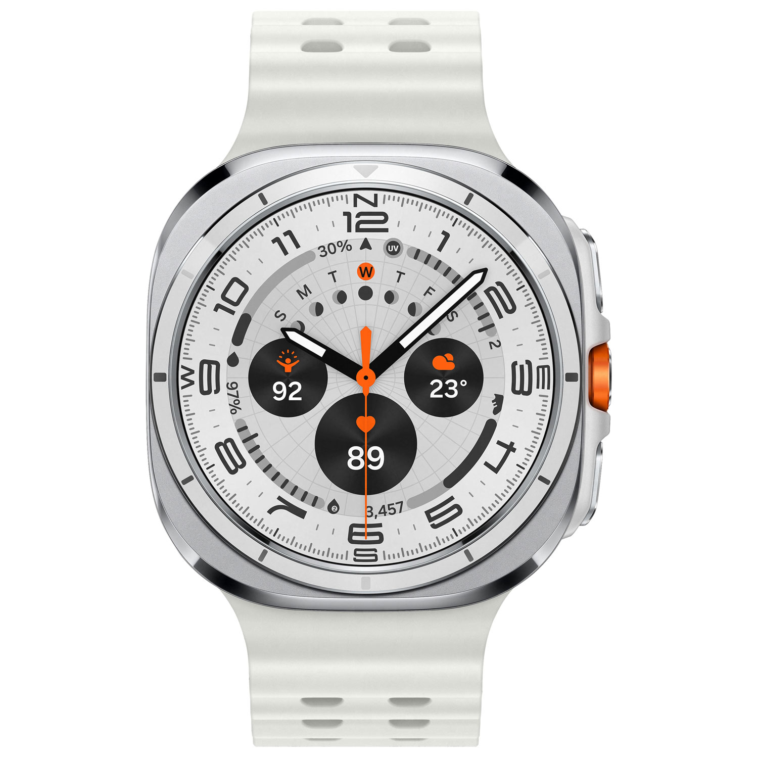 Montre intelligente LTE de 47 mm Samsung Galaxy Watch Ultra avec Koodo - Blanc titane - Paiement Balance mensuel