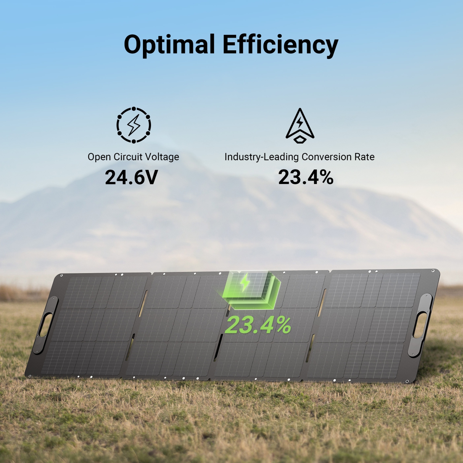 Dabbsson 210W Portable Solar Panel with MC4 connector