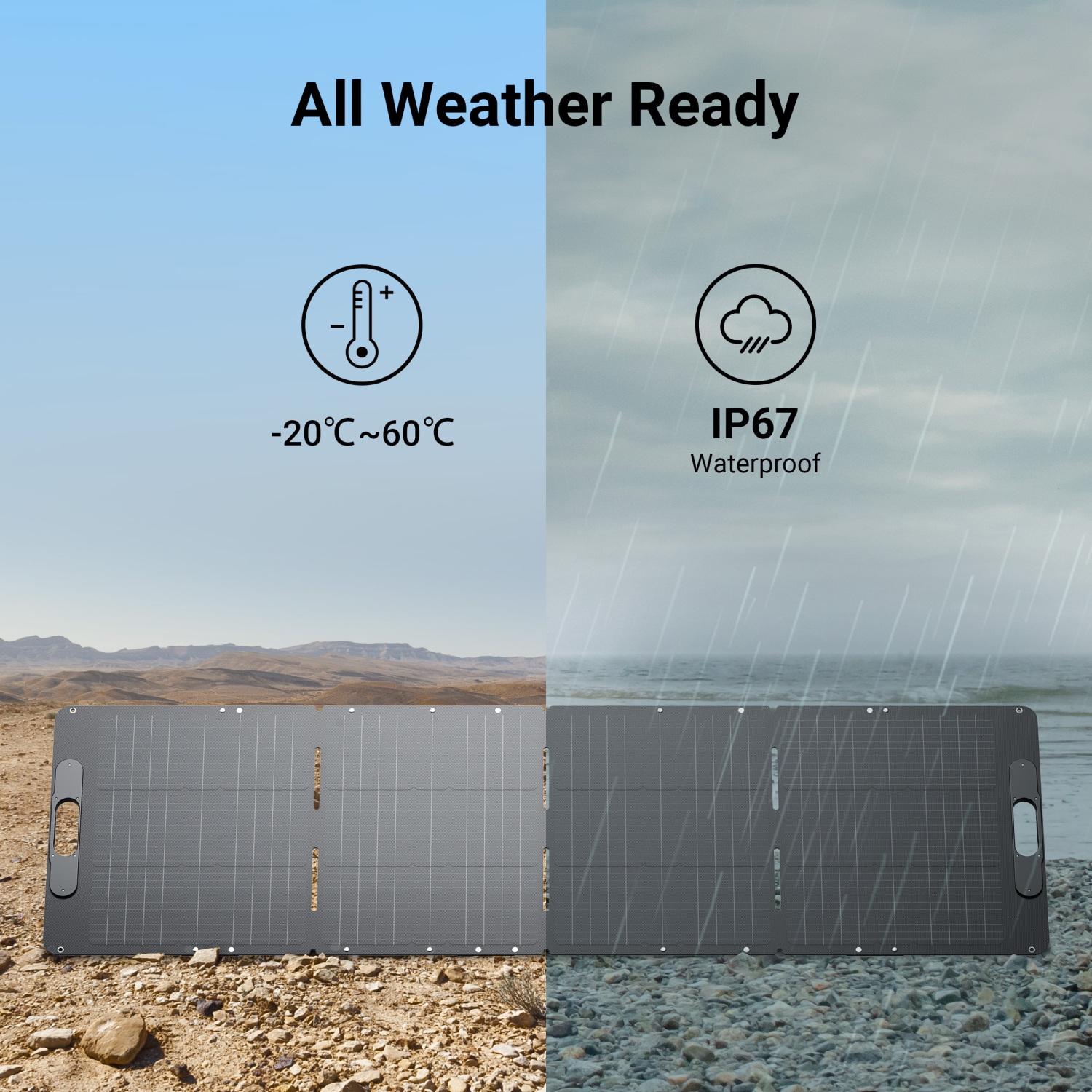 Dabbsson 210W Portable Solar Panel with MC4 connector