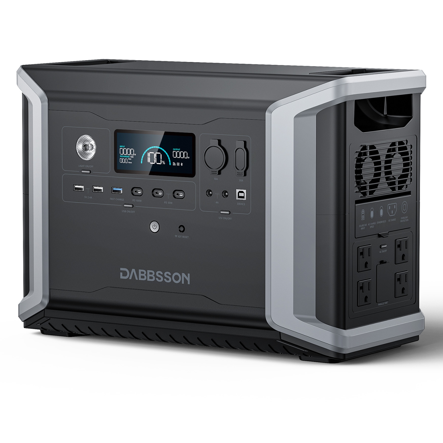 Station d'alimentation portative 2200&nbsp;W 2330Wh de Dabbsson DBS2300