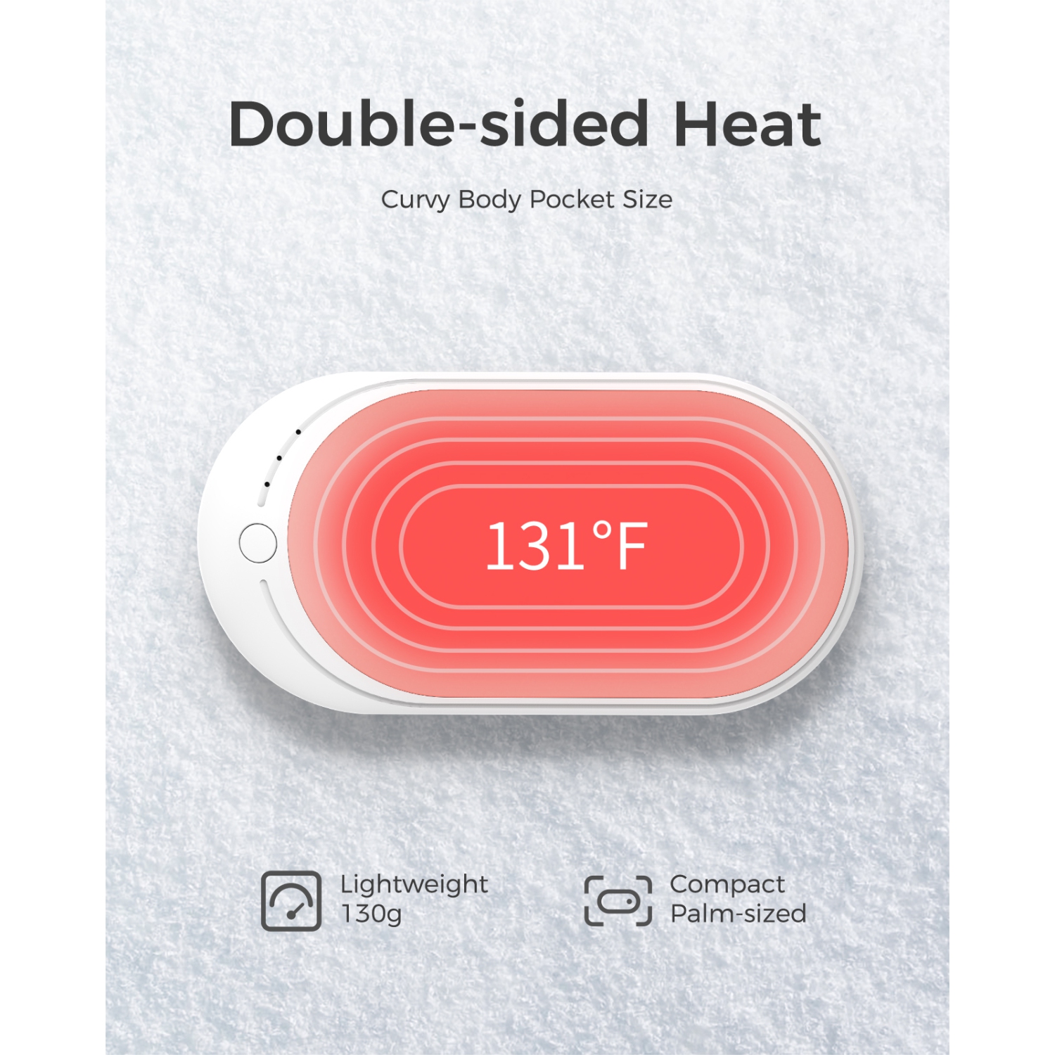 OOCOOPA HotPal Hand Warmer Rechargeable, 1 Pack 5200mAh Electric Portable Pocket Heater, Tech Gifts for Raynauds, Hunting, Camping