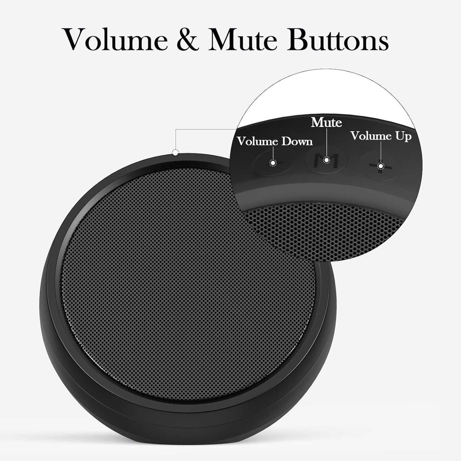 USB desktop computer speaker, sound touch control, sound quality stereo surround, USB C/USB adapter Included, Black