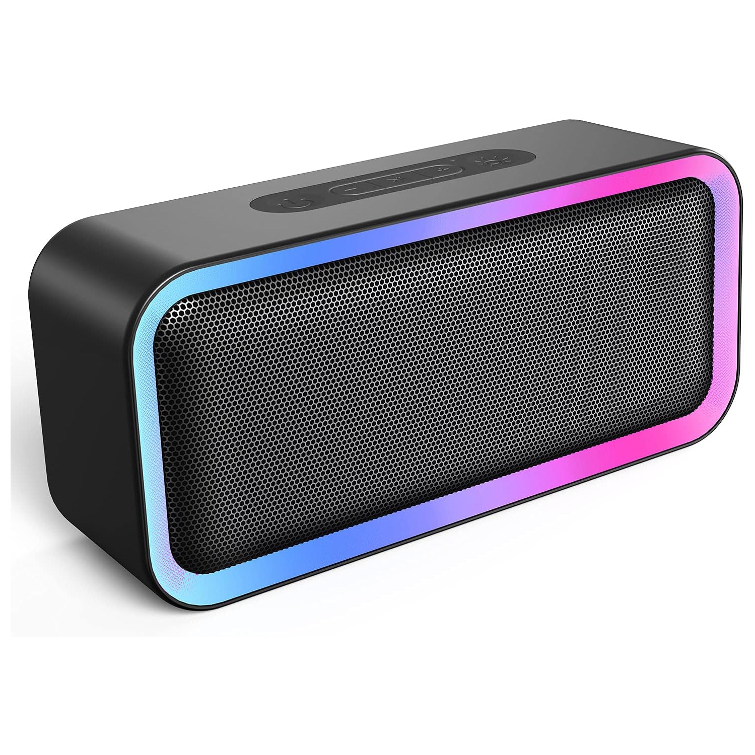 IPX5 Waterproof Wireless Bluetooth Speaker Portable Bluetooth Speaker with RGB Lights, Hi-Fi Loud Stereo Sound