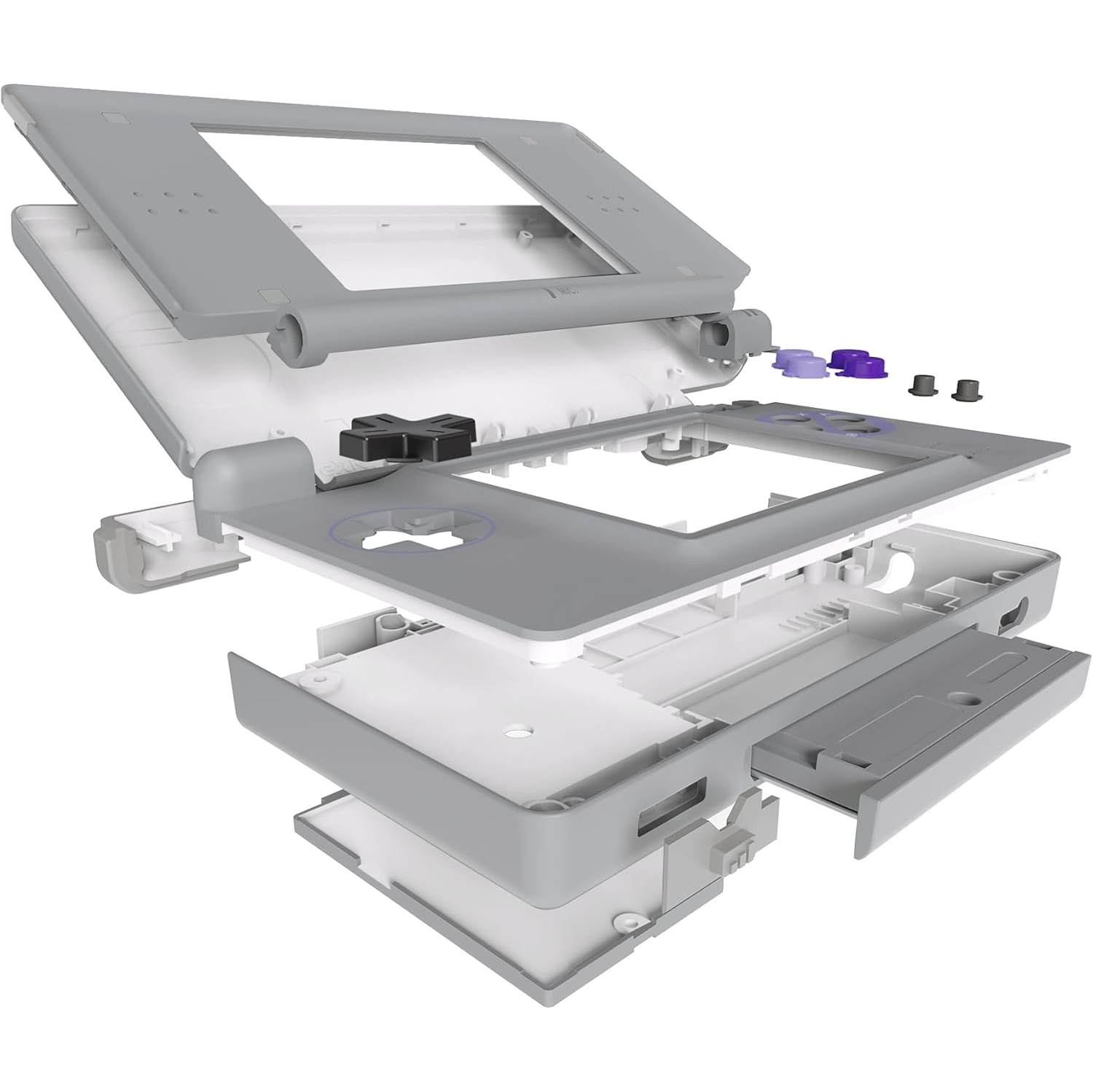 Clic SNES Étui de remplacement complet pour Nintendo DS Lite, étui de console portative sur mesure Pile rechargeable Ni-MH AAA pour Panasonic
