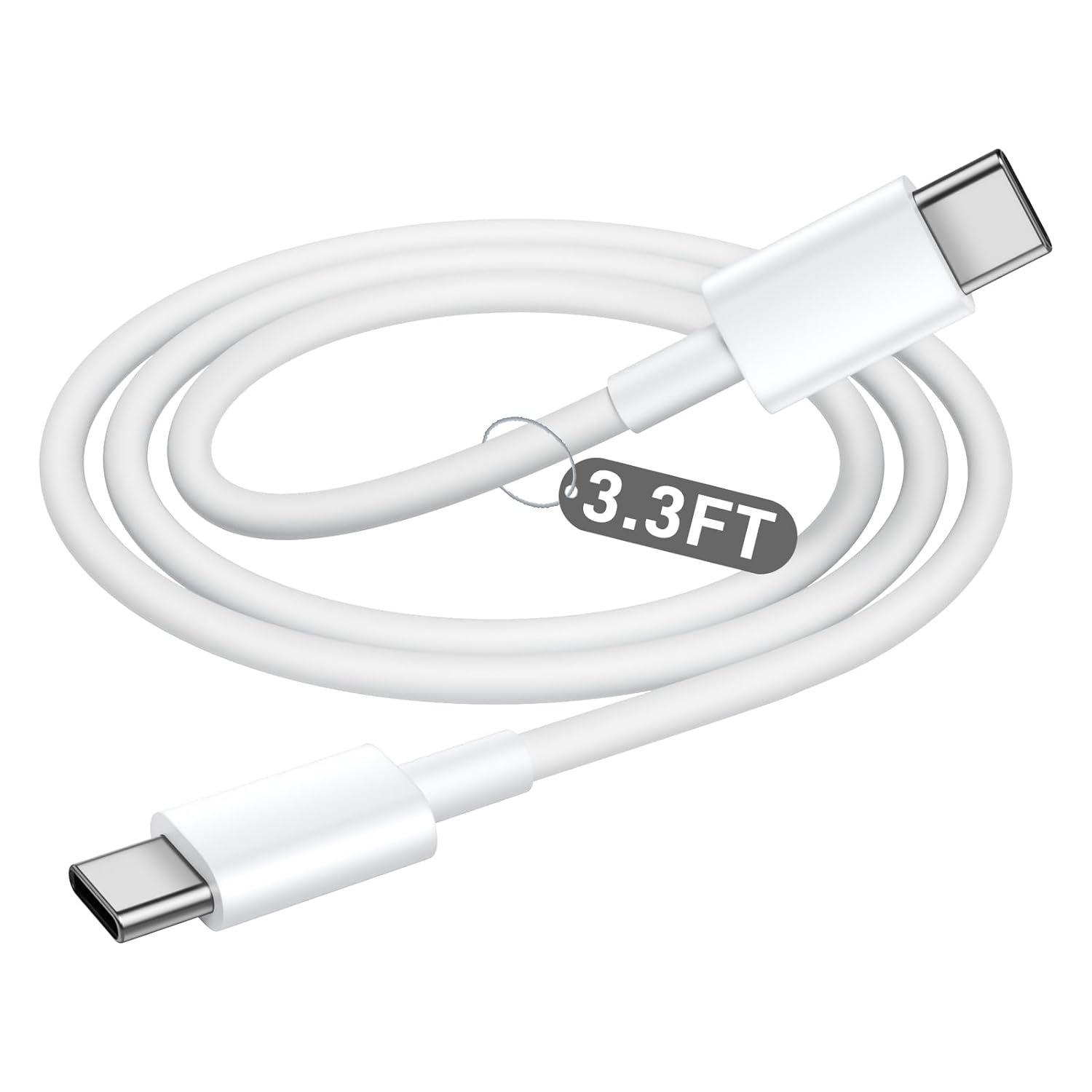 Câble USB-C à USB-C de 3,3 pi pour chargeur d'iPhone 15; Câble 60&nbsp;W-C à chargement rapide; Câble de chargement USB-C pour iPhone 15 Pro; Piles