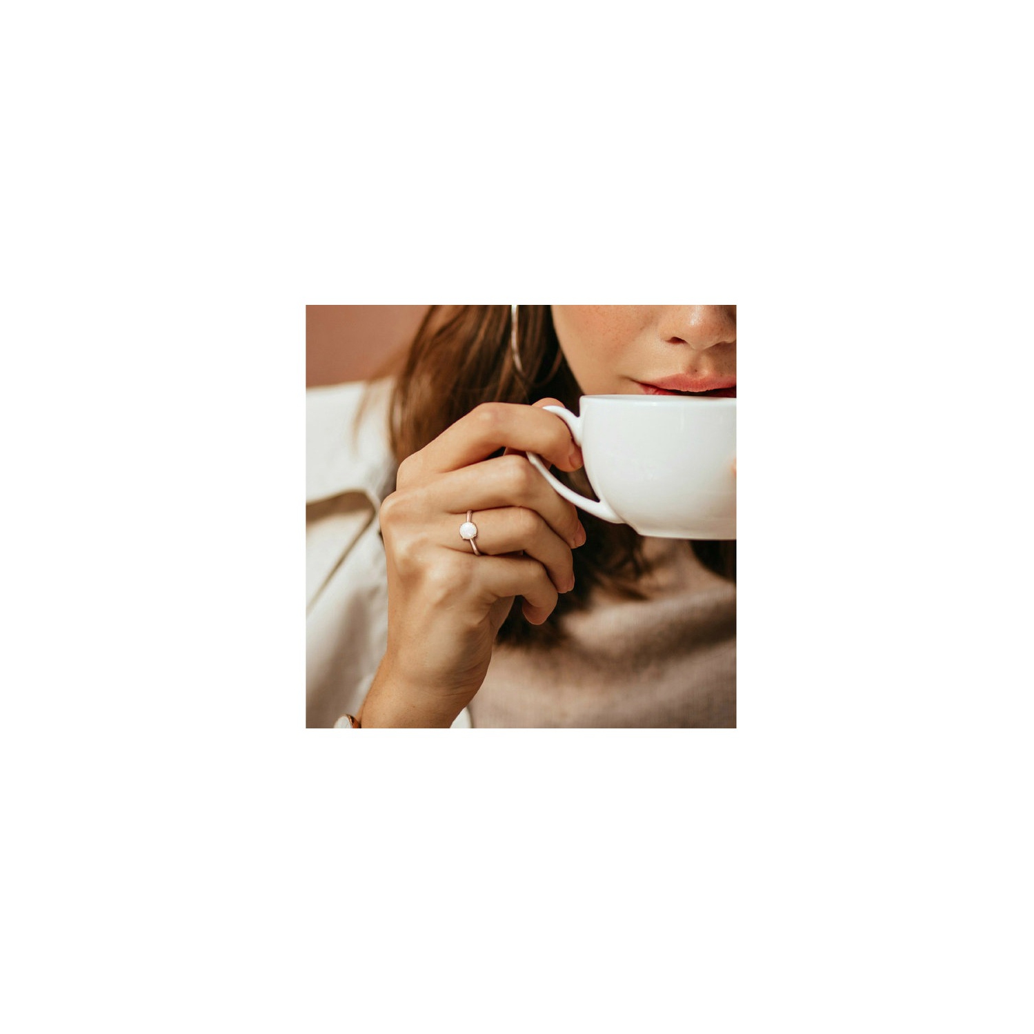 4/5 Carat Solitaire Opal Ring in Sterling Silver