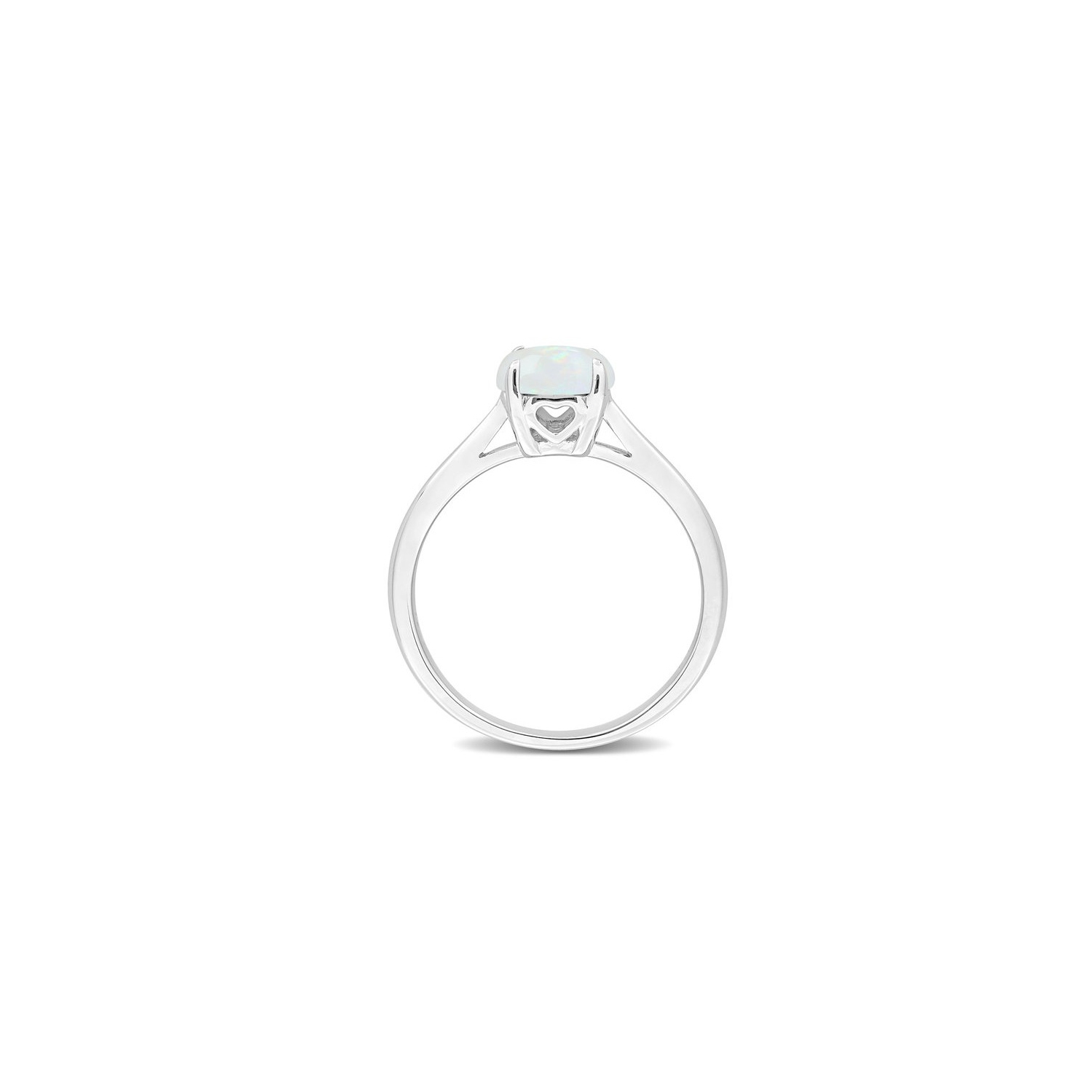4/5 Carat Solitaire Opal Ring in Sterling Silver