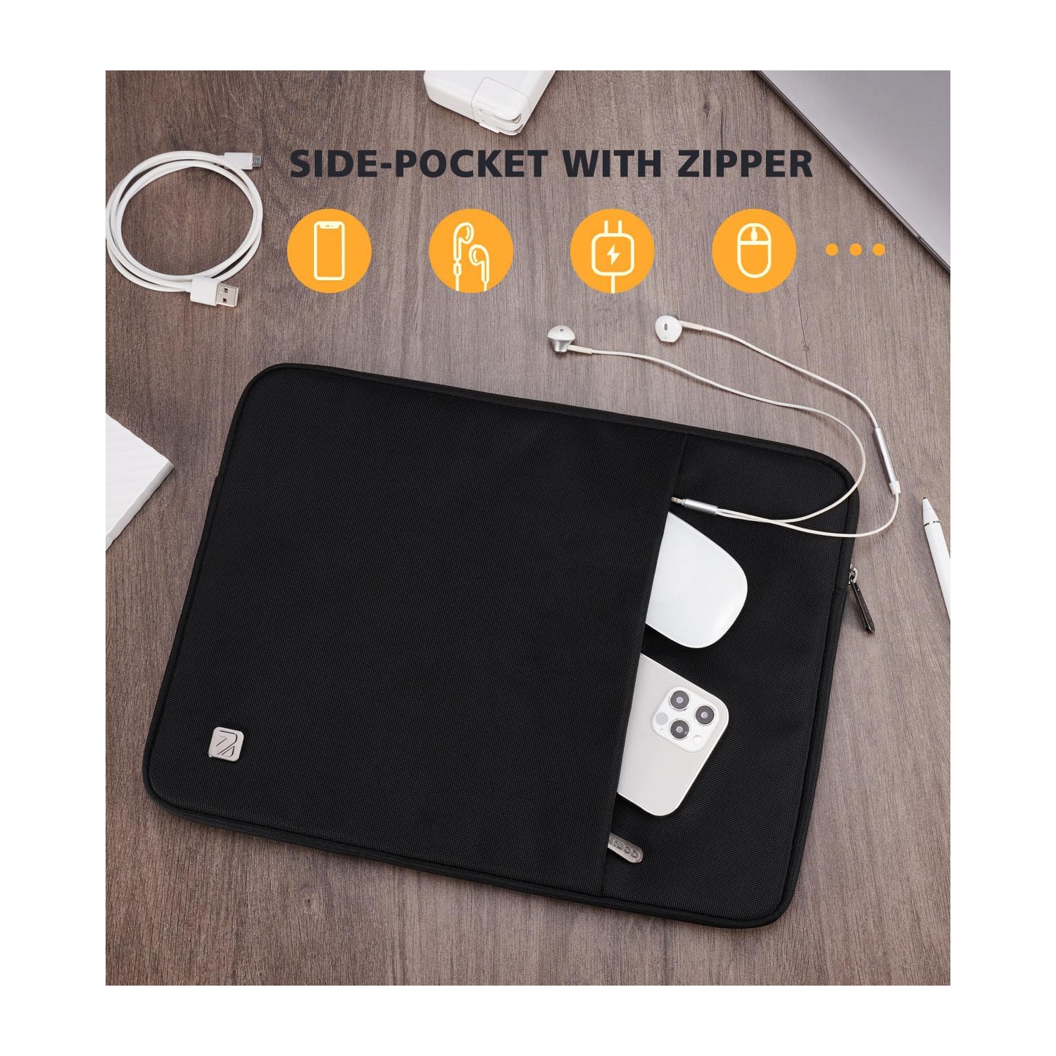 Housse pour portable de 17 po; Housse de protection résistante à l'eau; Housse d'ordinateur; Sac de transport portatif pour 17 3 po; Piles