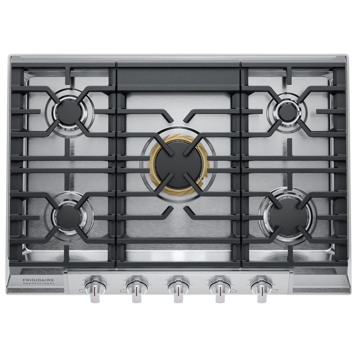 Surface de cuisson au gaz de 30 po à 5 brûleurs Professional de Frigidaire - Acier inoxydable