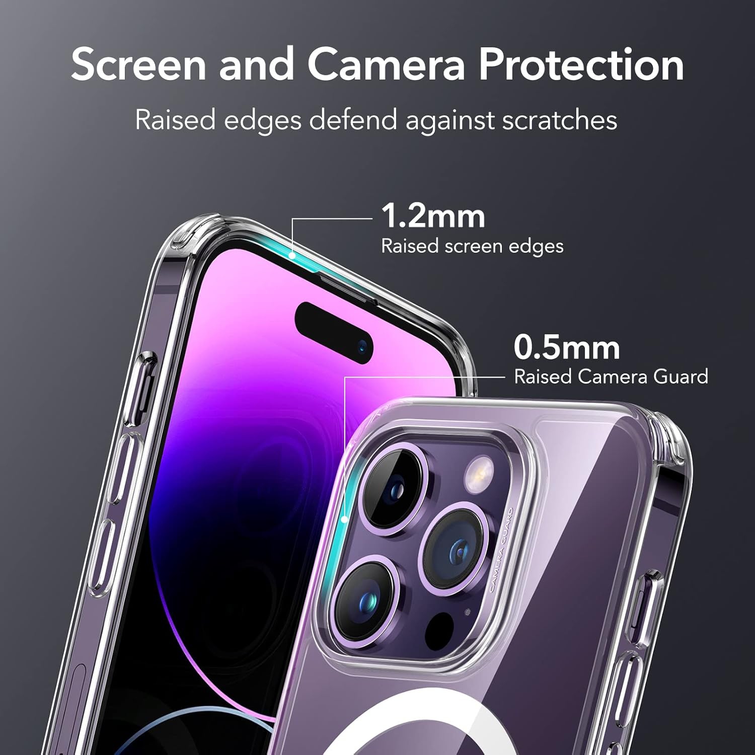 iPhone 14 Pro Max Case Compatible with MagSafe, Clear Strong Magnetic Anti-Scratch Shockproof Phone Cover