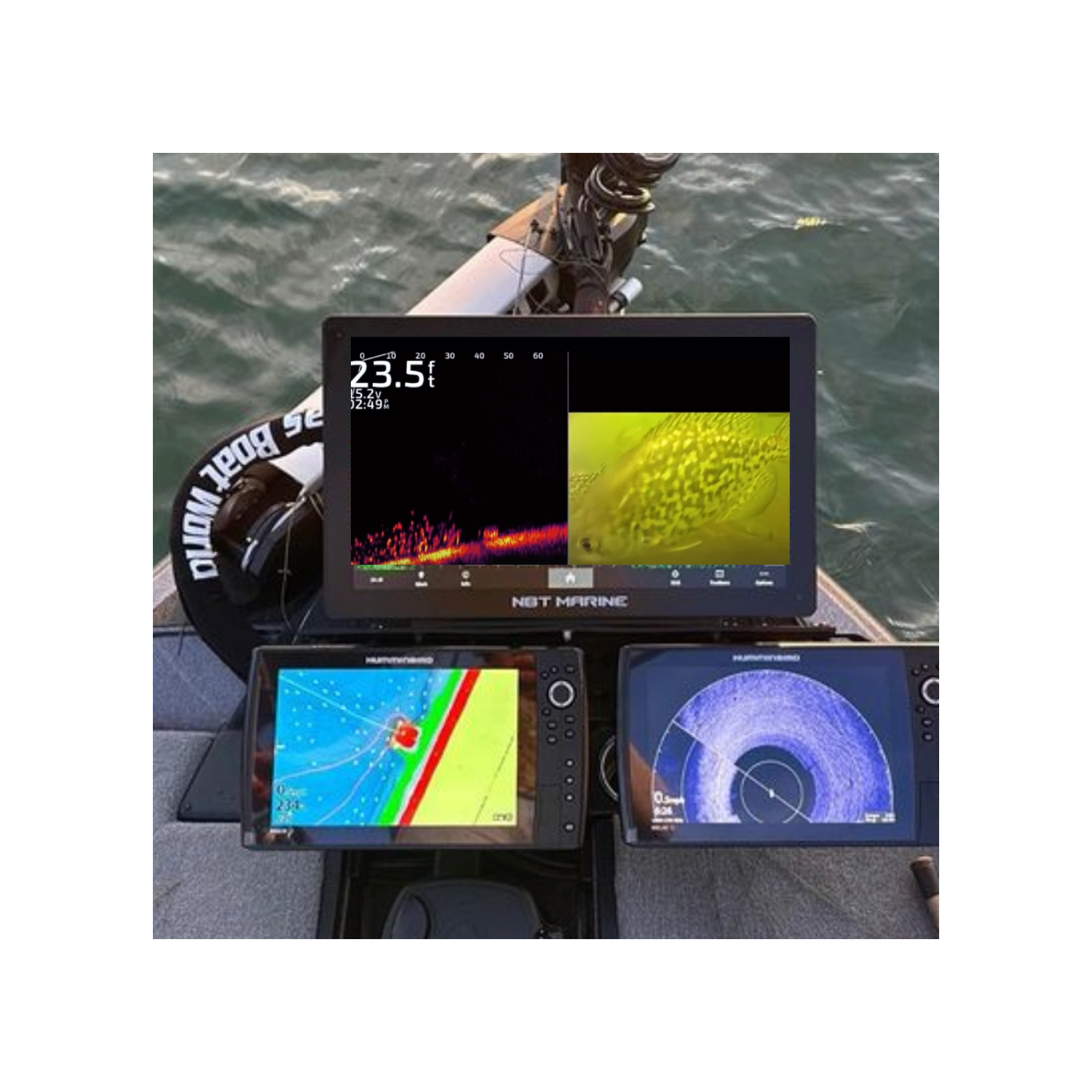 Aqua-Vu Micro Revolution HD Underwater Camera – HDMI & RCA Compatible Fish Finder for Garmin, Lowrance, Humminbird Apex, and Forward-Facing Sonar