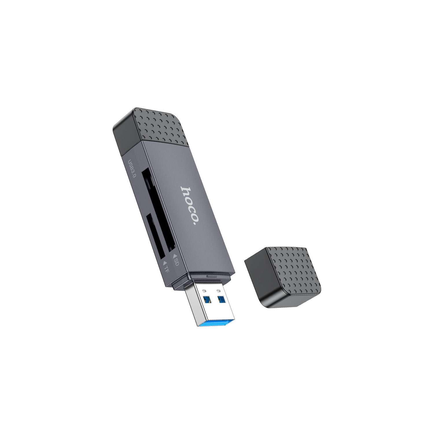 Hoco – Lecteur de cartes USB et de type C 2,0 Spirit 3-en-1 USB-A + Type-C 2,0