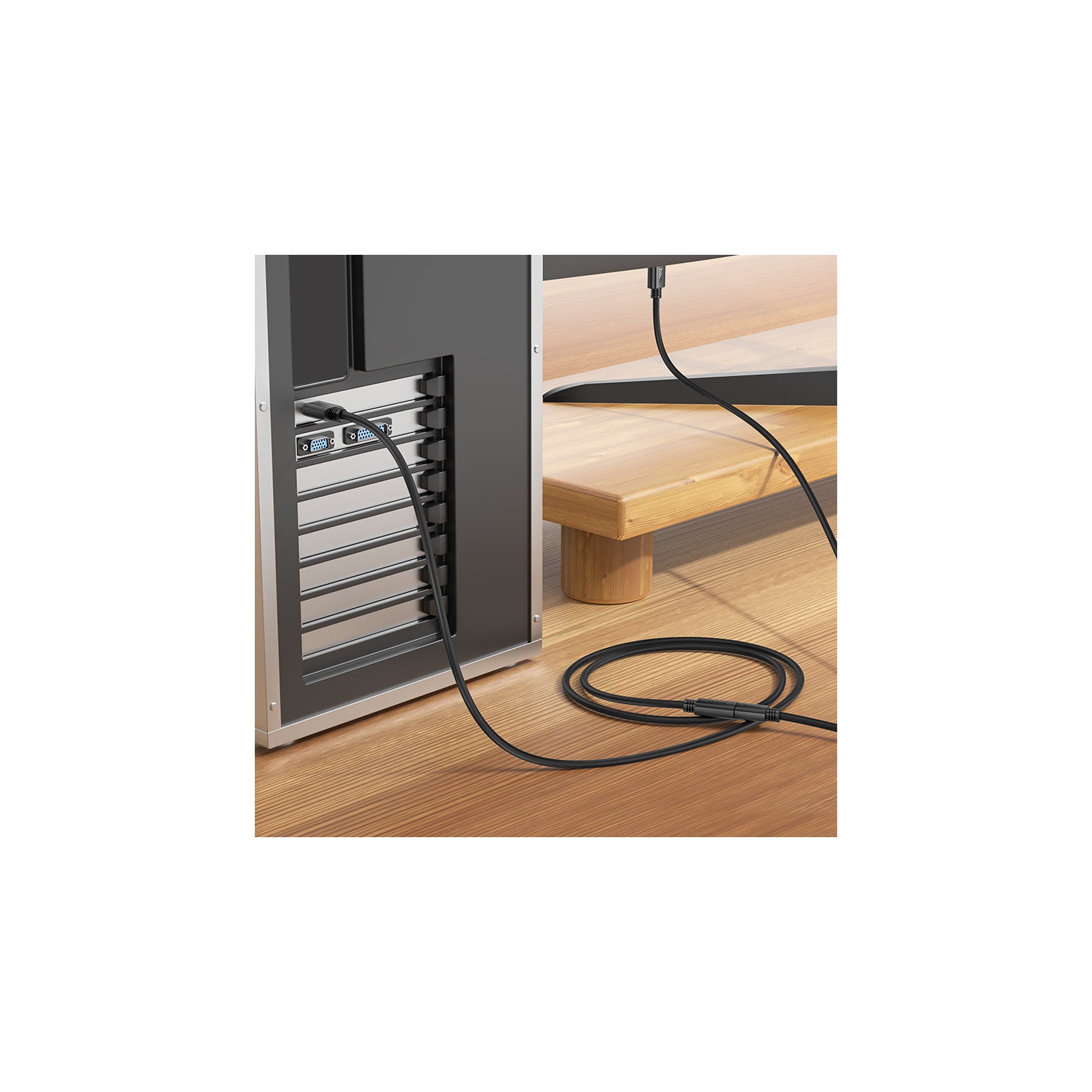 Câble HDMI 4K vers HDMI femelle HOCO «&nbsp;US13&nbsp;» 1&nbsp;M