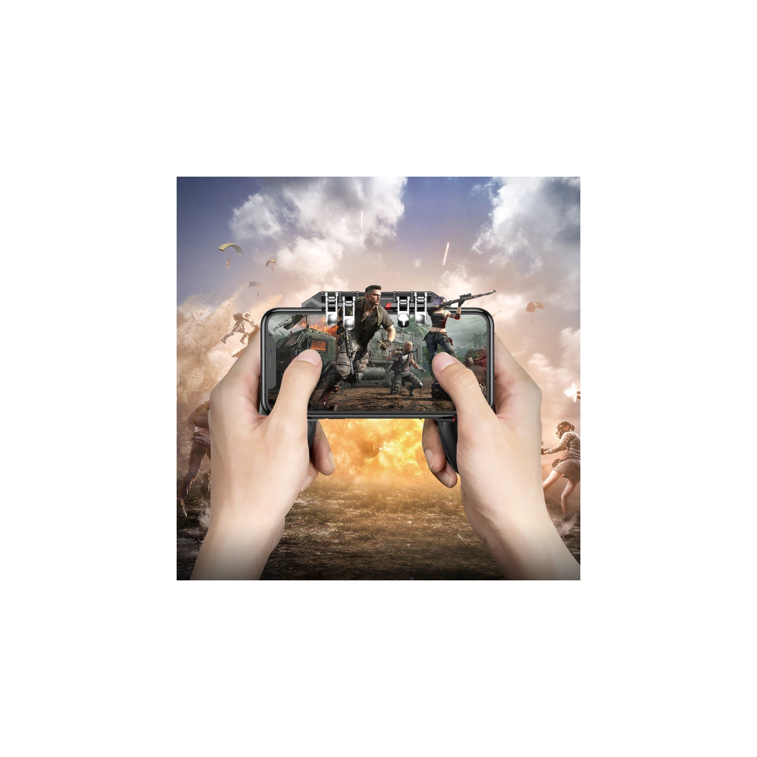 Manette de jeu à six doigts Eagle GM7 de Hoco avec 4 gâchettes