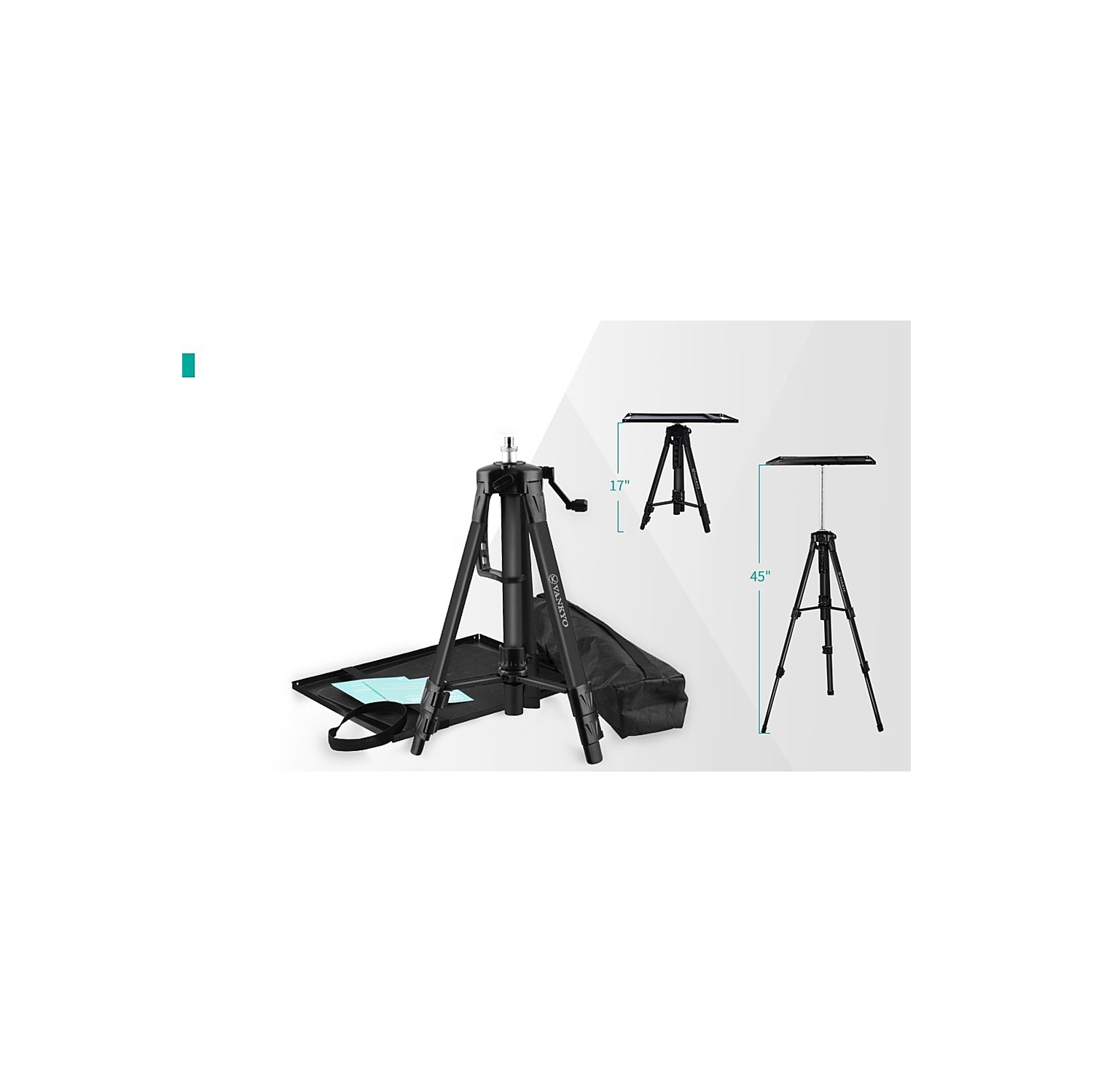 Vankyo - TP20 Aluminum Tripod Projector Stand - Black