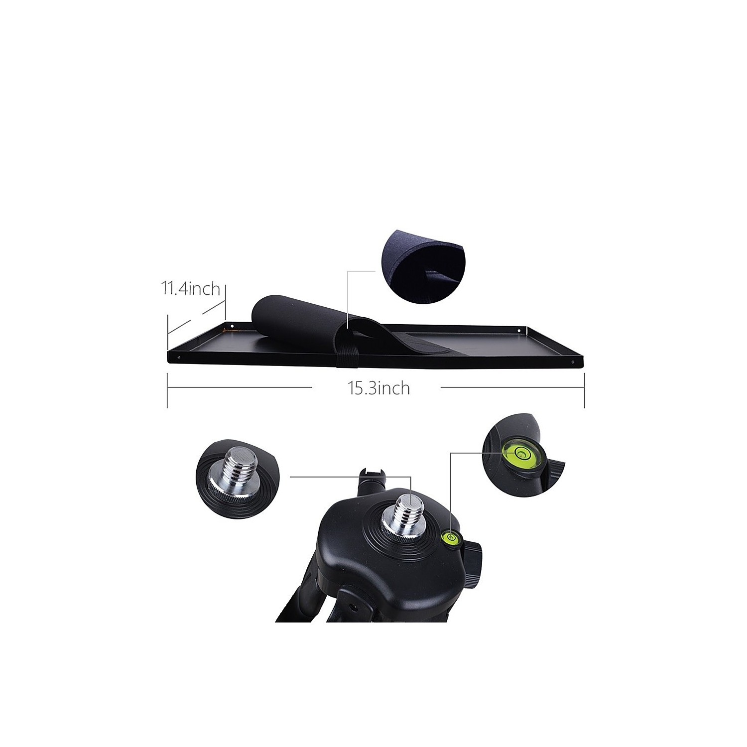 Vankyo - TP20 Aluminum Tripod Projector Stand - Black