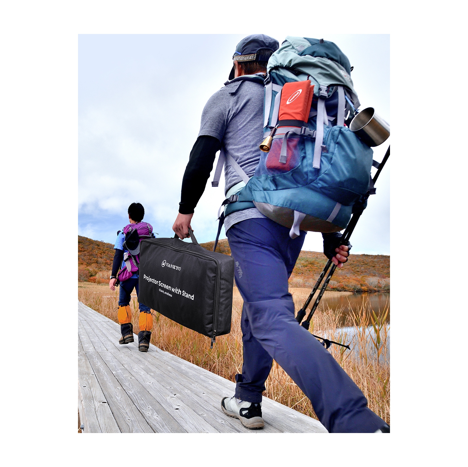 Vankyo - Staytrue 100" T Projector Screen - White