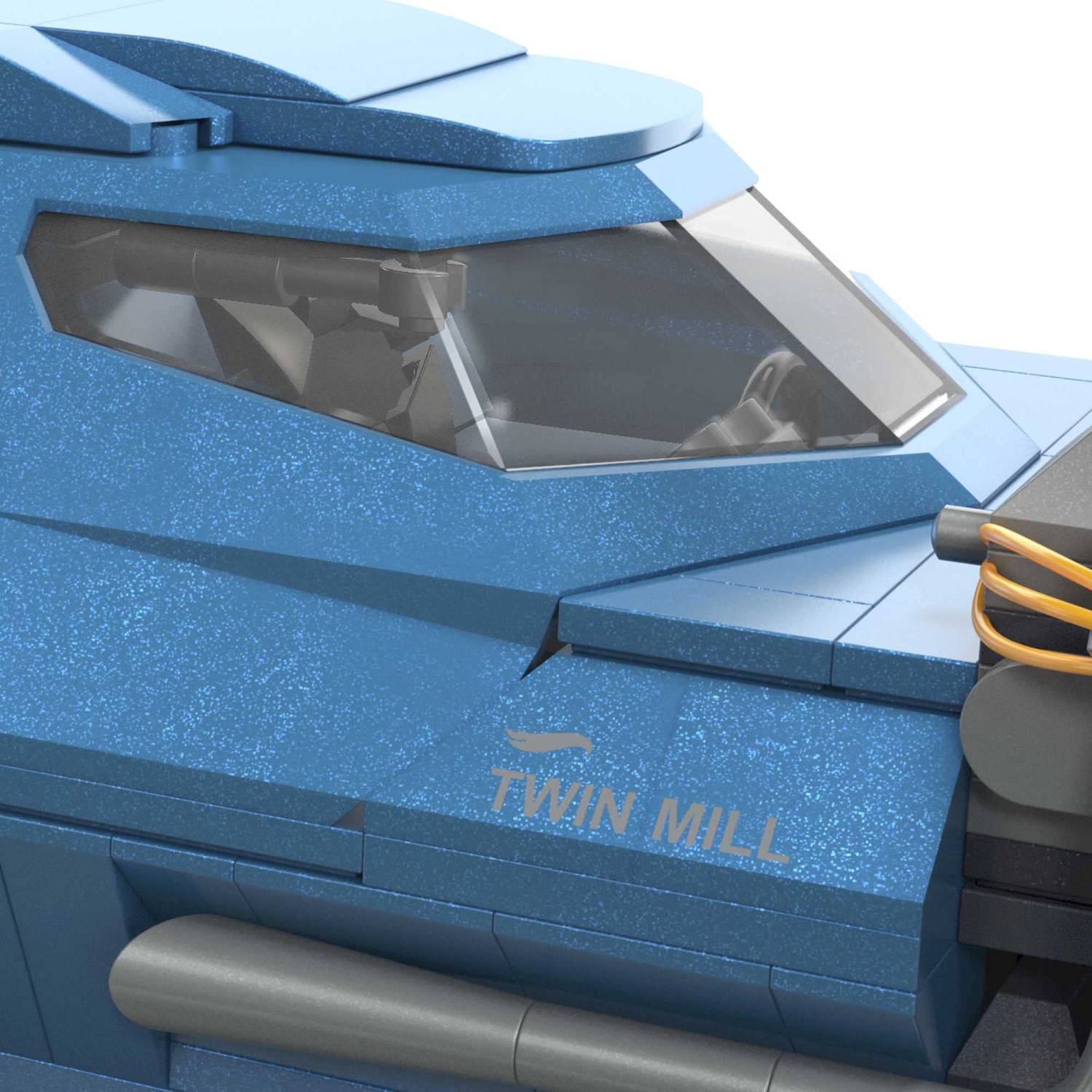 MEGA Hot Wheels Race Car Building Toys Set, Twin Mill with 635 Pieces, Build & Display Collector Replica, Blue, Kids &..