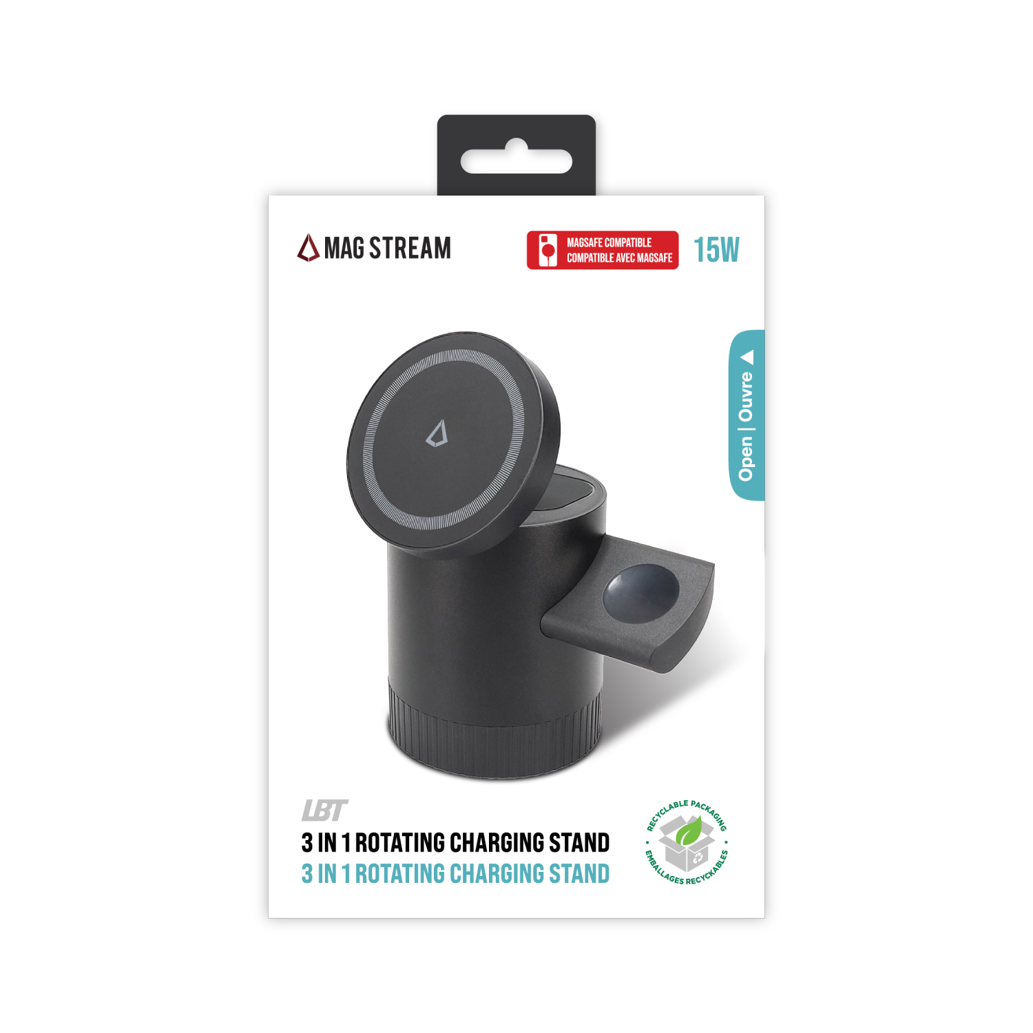 LBT Mag Stream 3-in-1 Rotating Charging Station