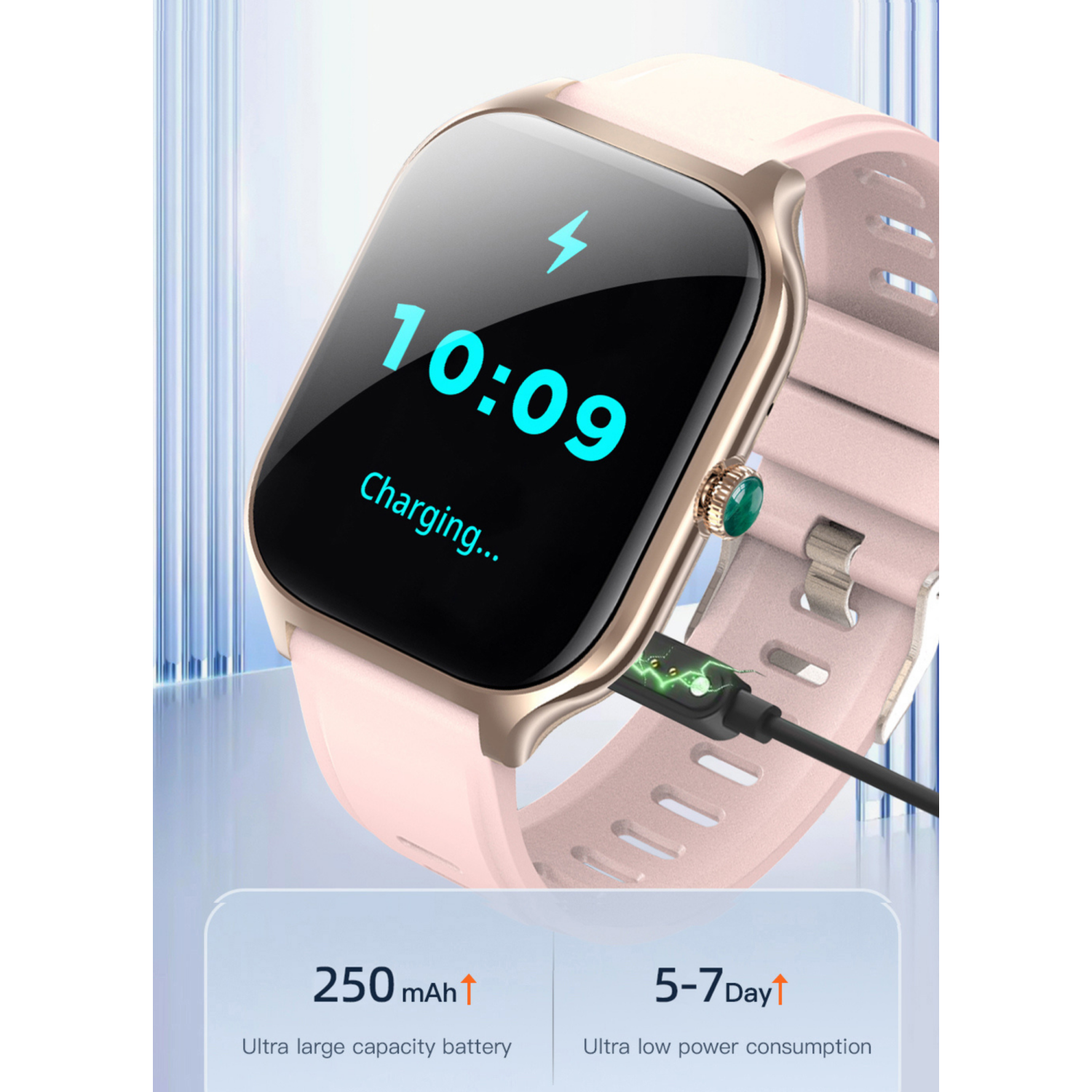 TUTT Smartwatch for Men and Women, 2.01” Dial, Waterproof, Bluetooth Calling, Blood Oxygen & Heart Rate Monitor LX7