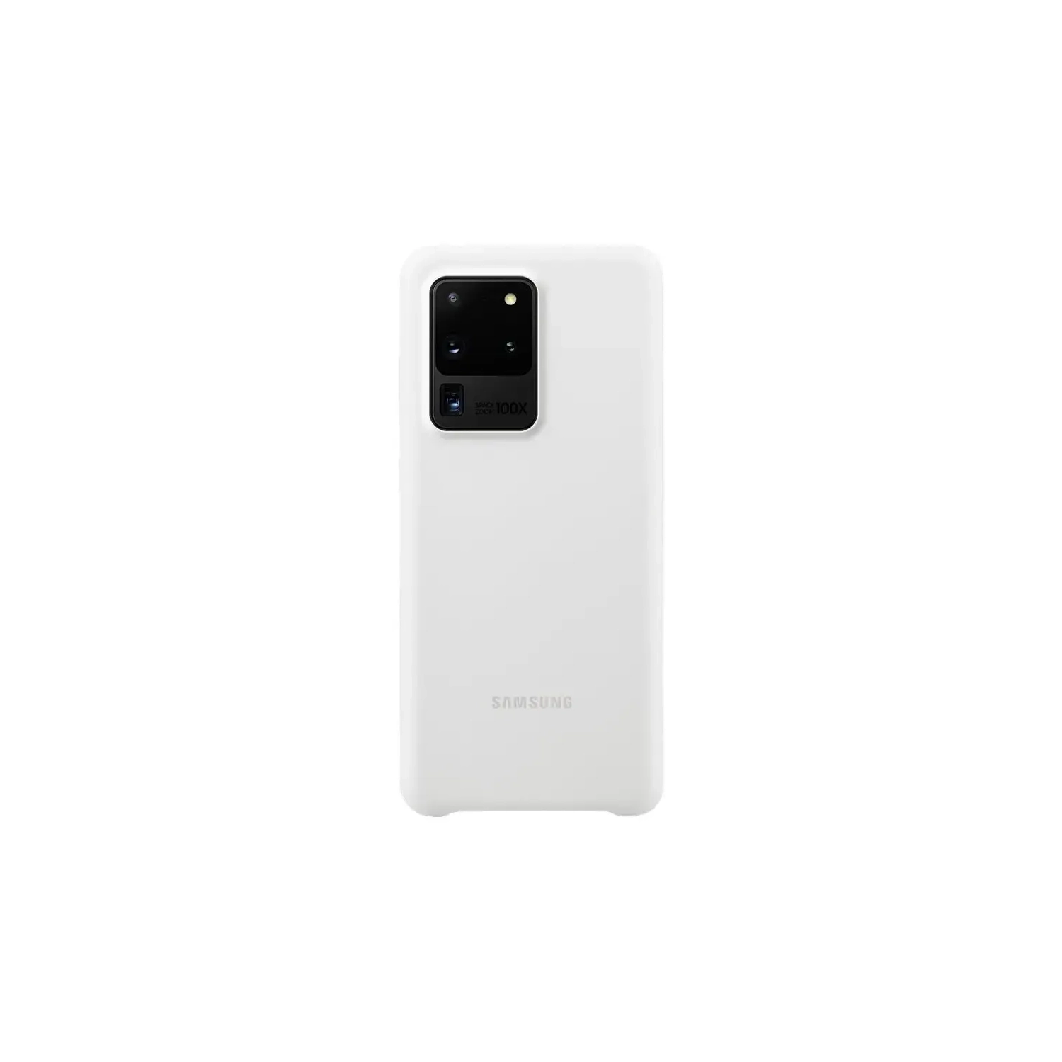 Samsung - Silicone Cover Case for Galaxy S20 Ultra 5G - White